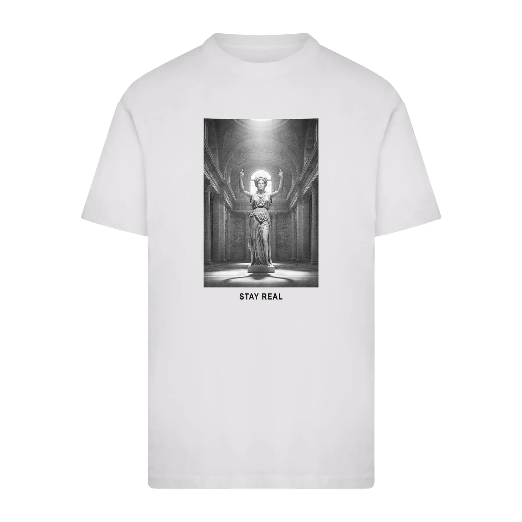 Image of T-Shirt Mister Tee Stay Real Statue