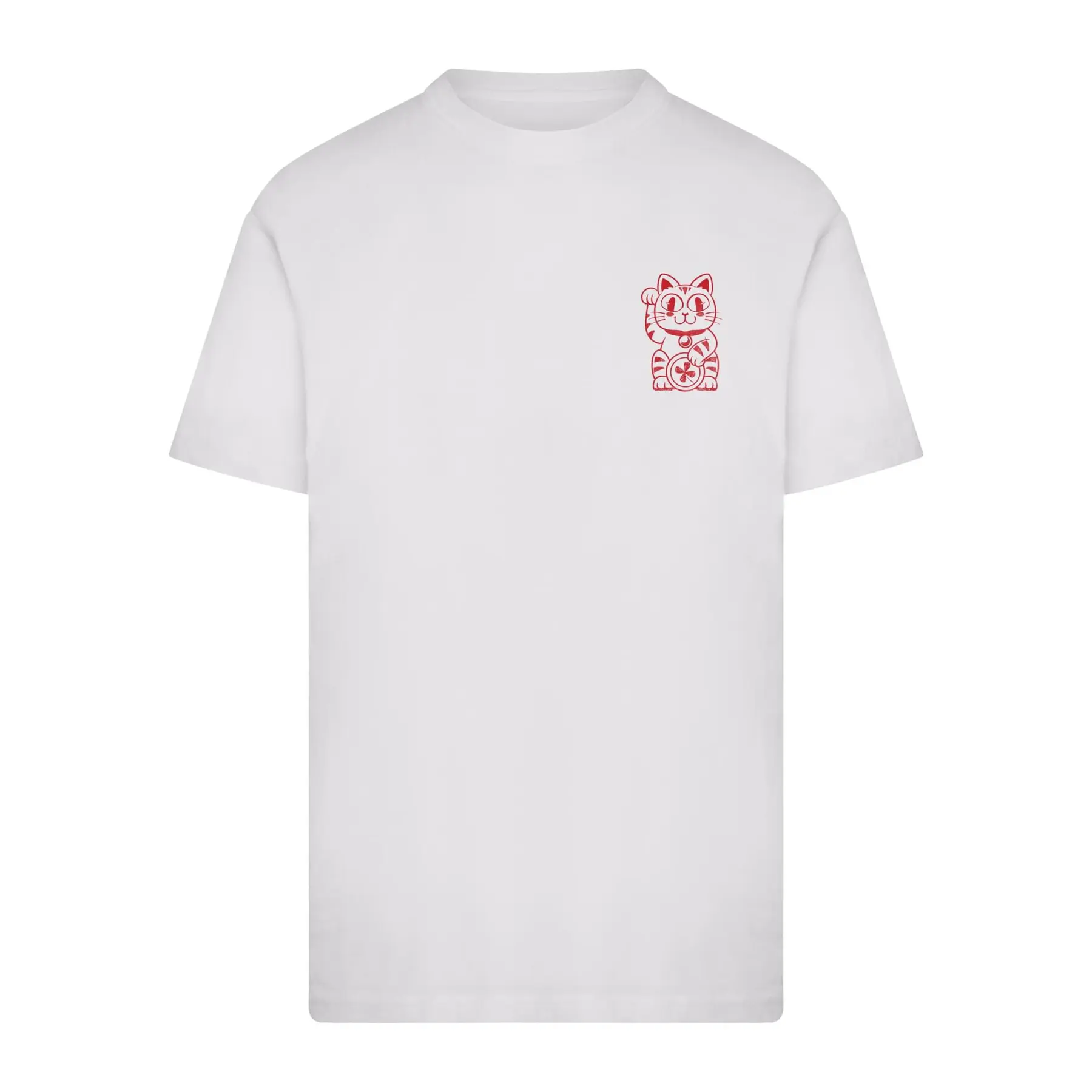 Mister Tee Men's Blanc T-Shirt Good Luck Club