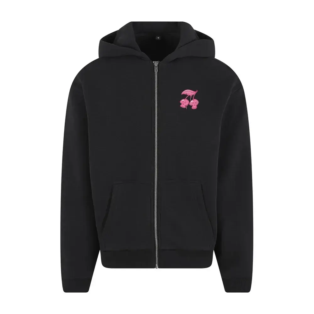 Kapuzensweatshirt mit Reißverschluss Mister Tee Fresh to Death Cherries