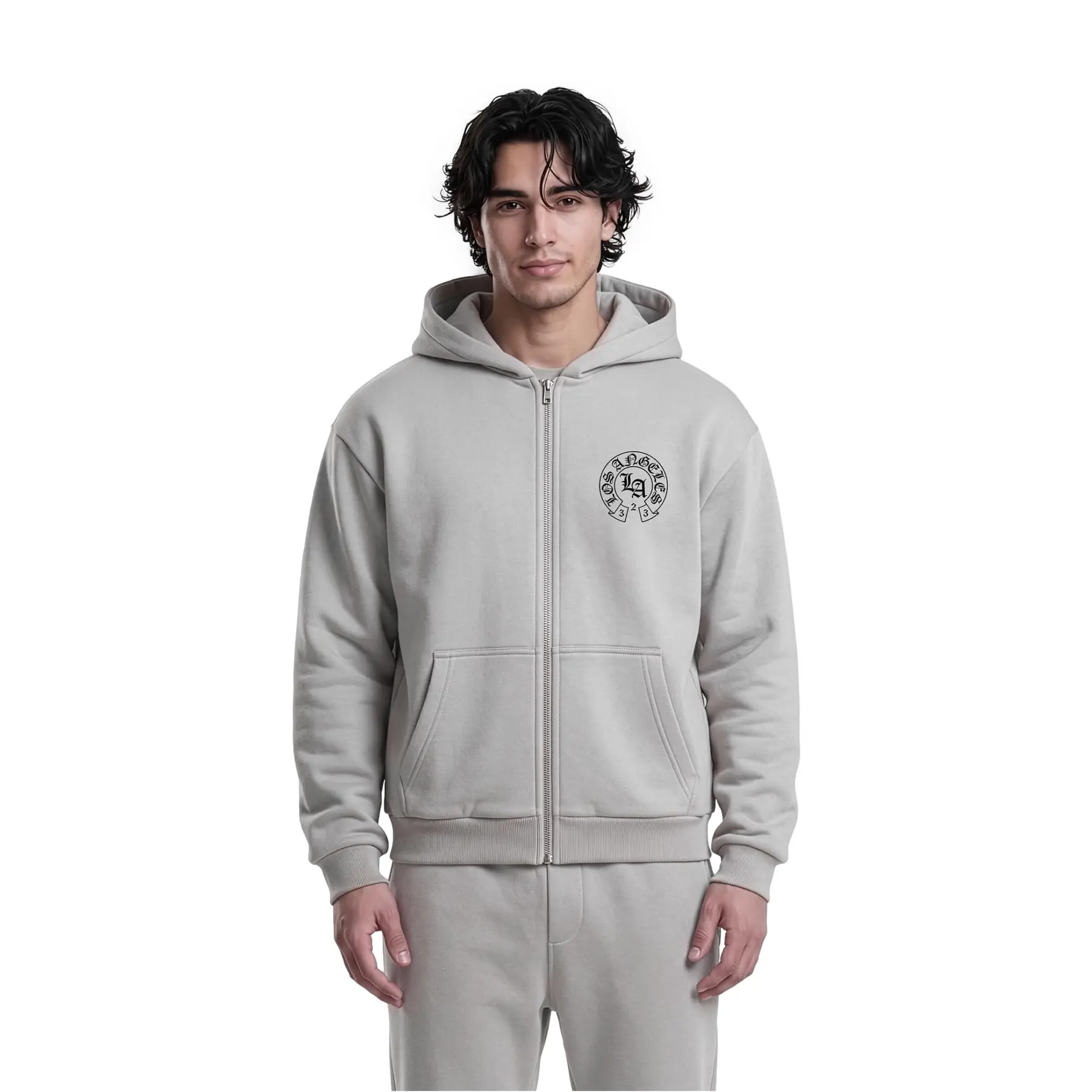 Felpa con cerniera a cappuccio Mister Tee LA Dynasty