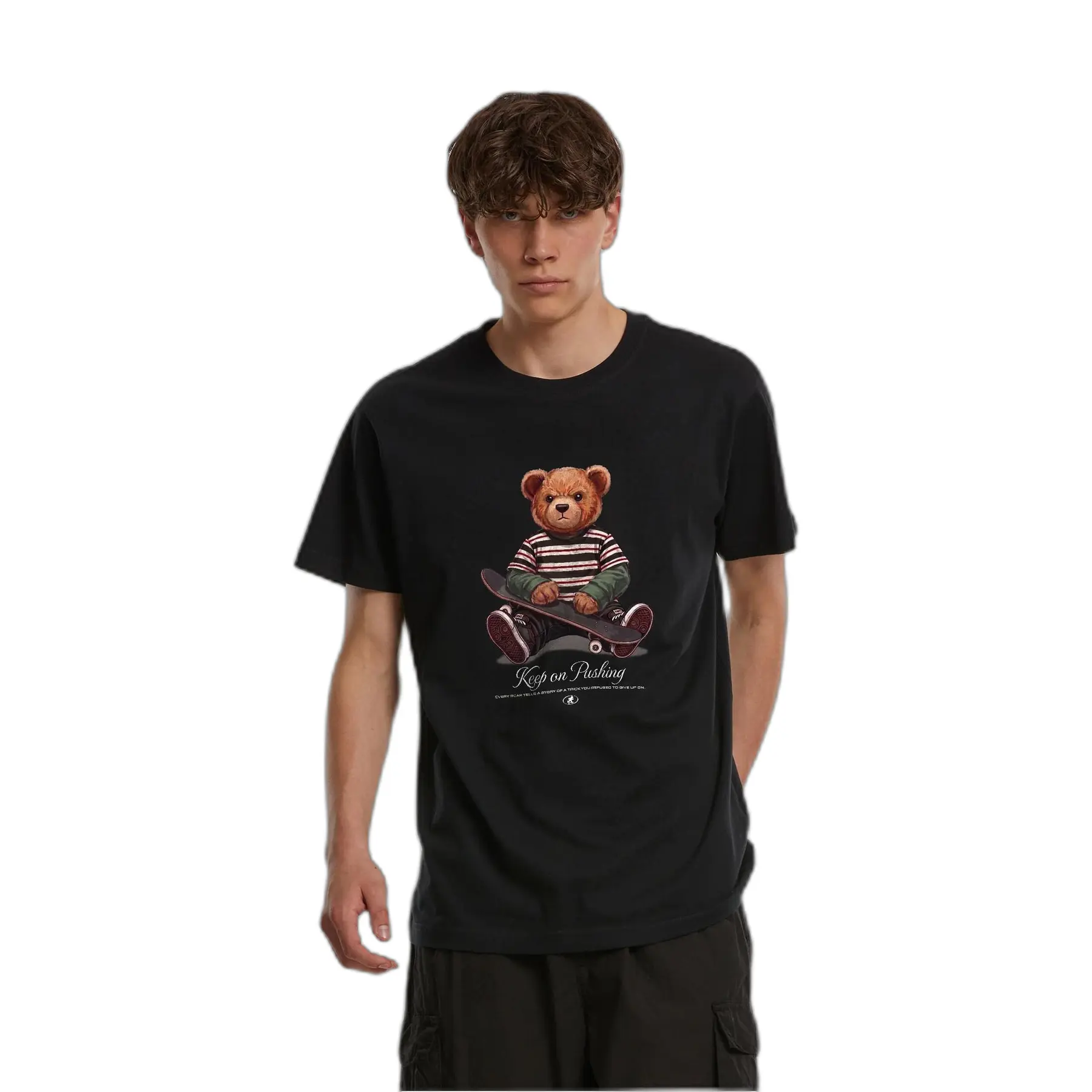 T-Shirt Mister Tee Keep on Pushing Bear