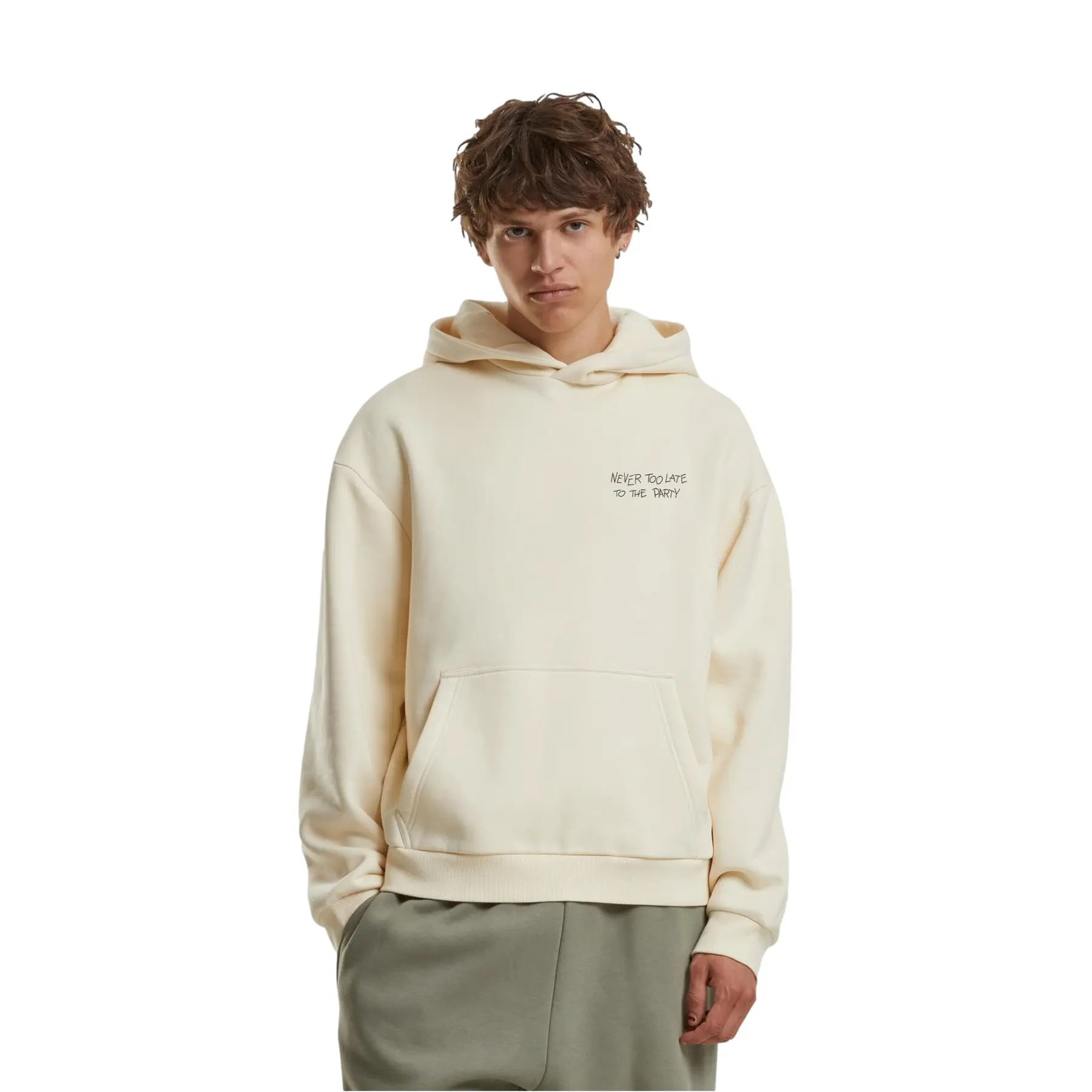 Felpa con cappuccio Mister Tee Never Too Late To The Party