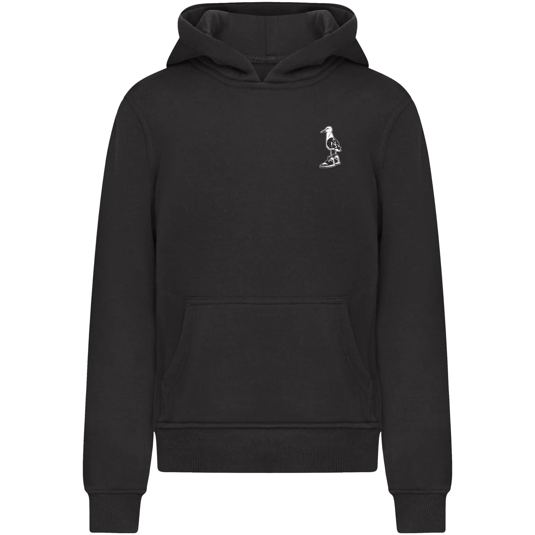 Mister Tee - The Seagull Sneakers Kids Basic Essential Kinder hoodie/trui - Kids 110/116 - Zwart