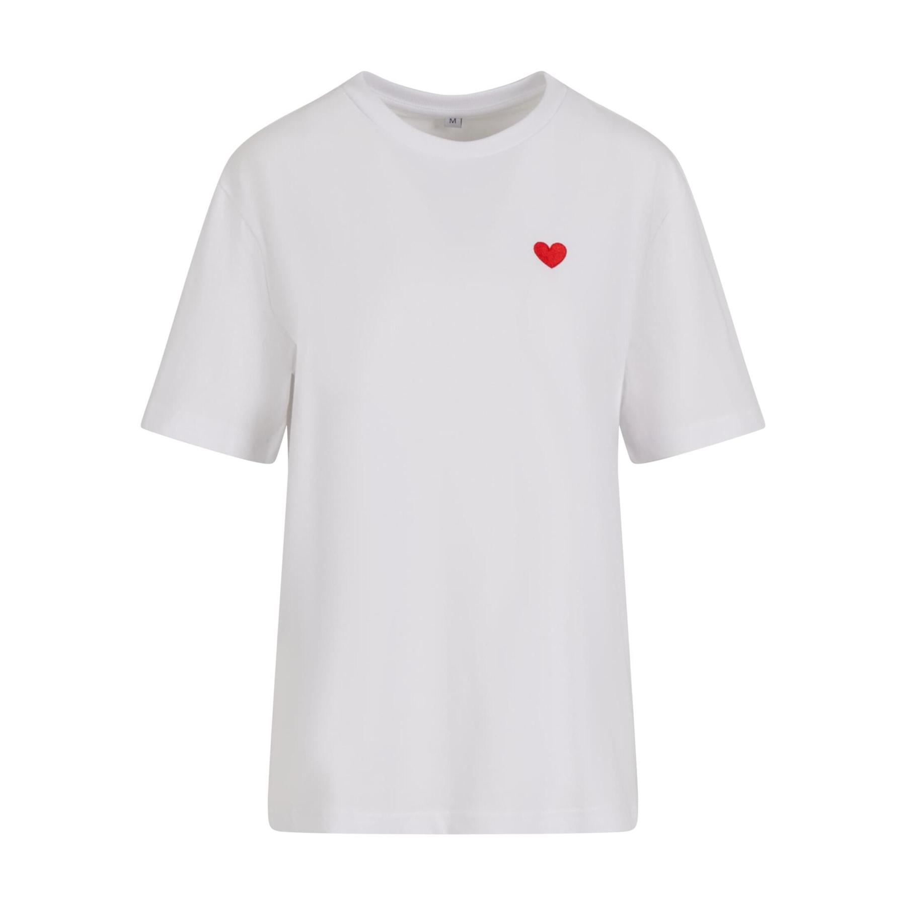 4069389529348 - T-Shirt Mister Tee Heart Shape EMB