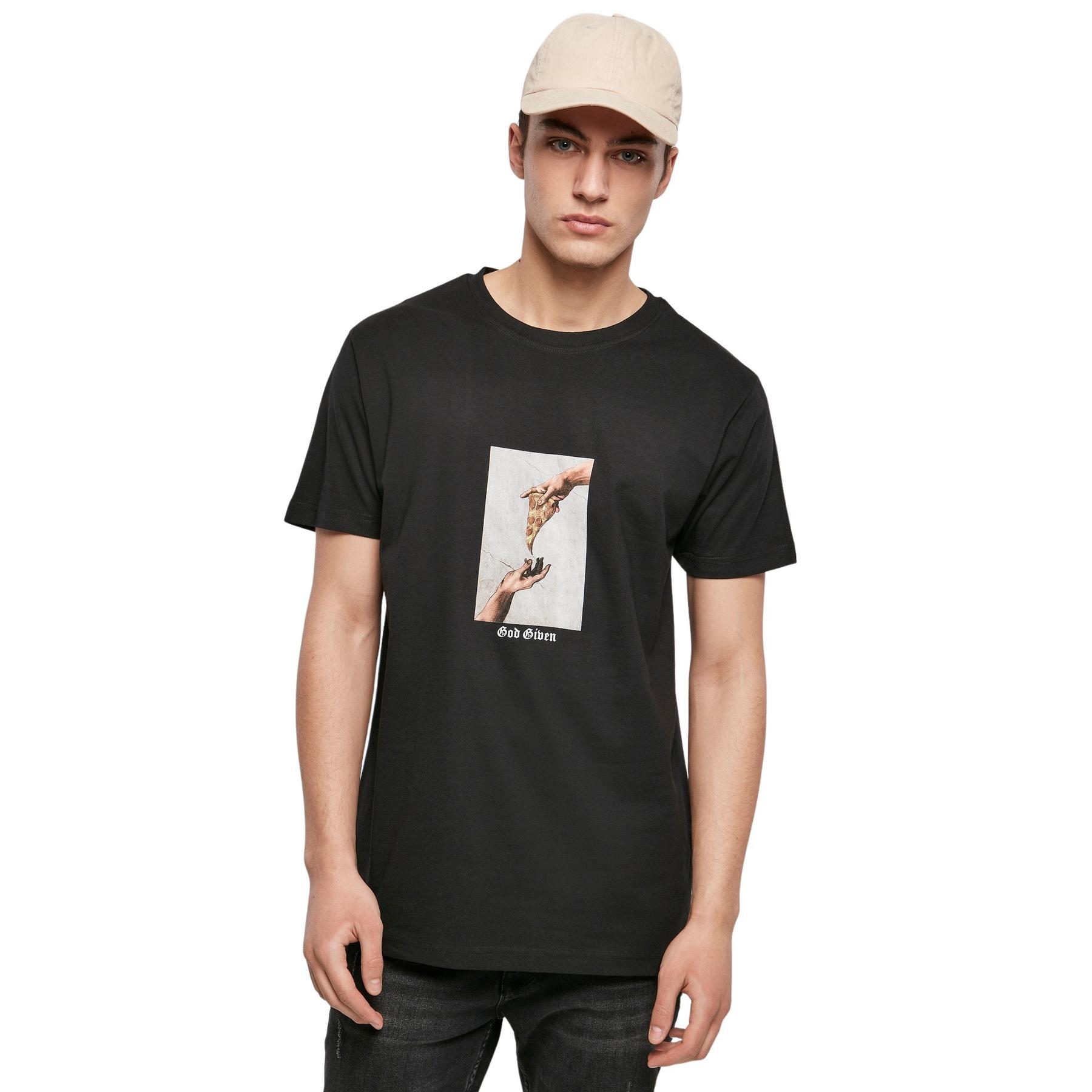 4053838863862 - T-Shirt Mister Tee God Given Pizza