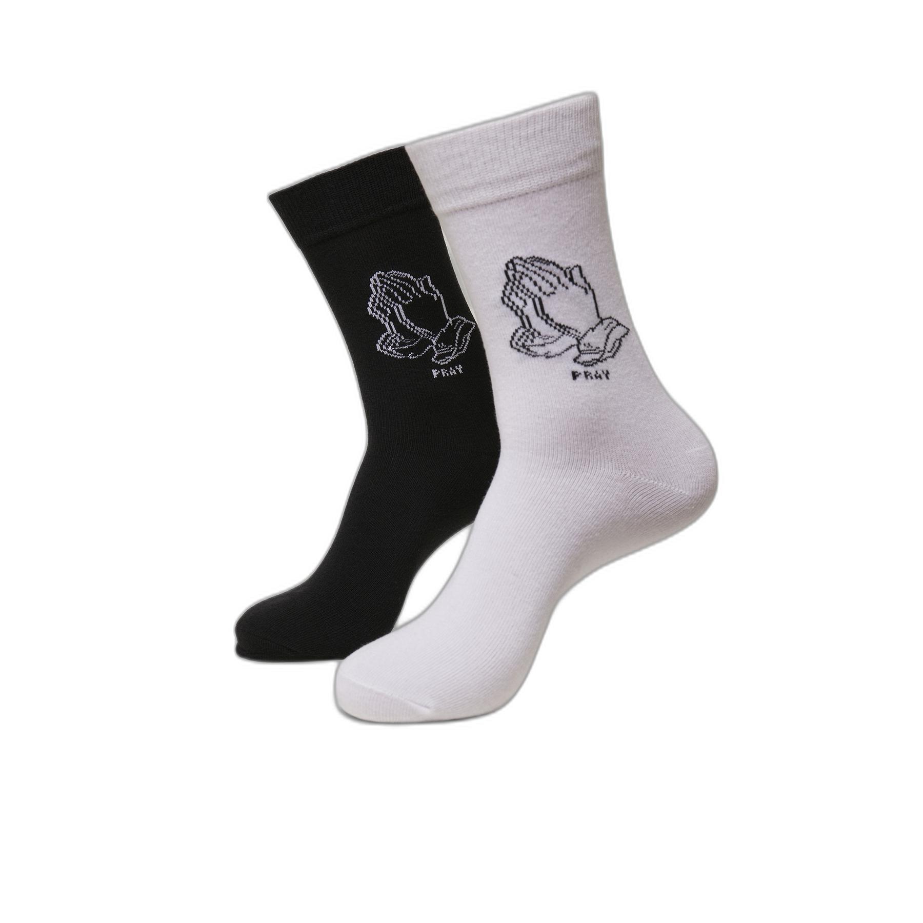 4053838885284 - Paar Socken Mister Tee Pray Hands (x2)