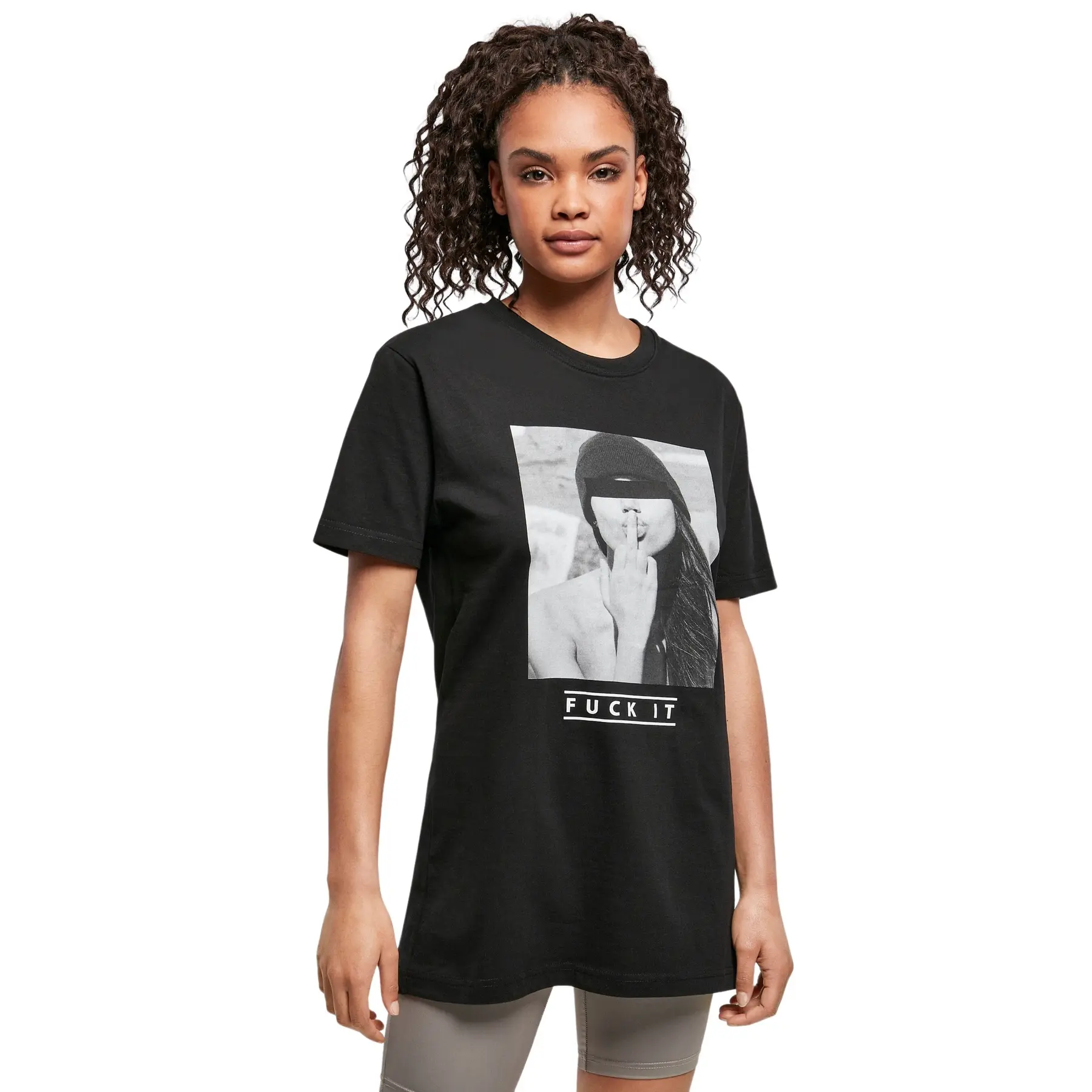 4053838940235 - Mister Tee Ladies F#KIT Tee T-Shirt schwarz