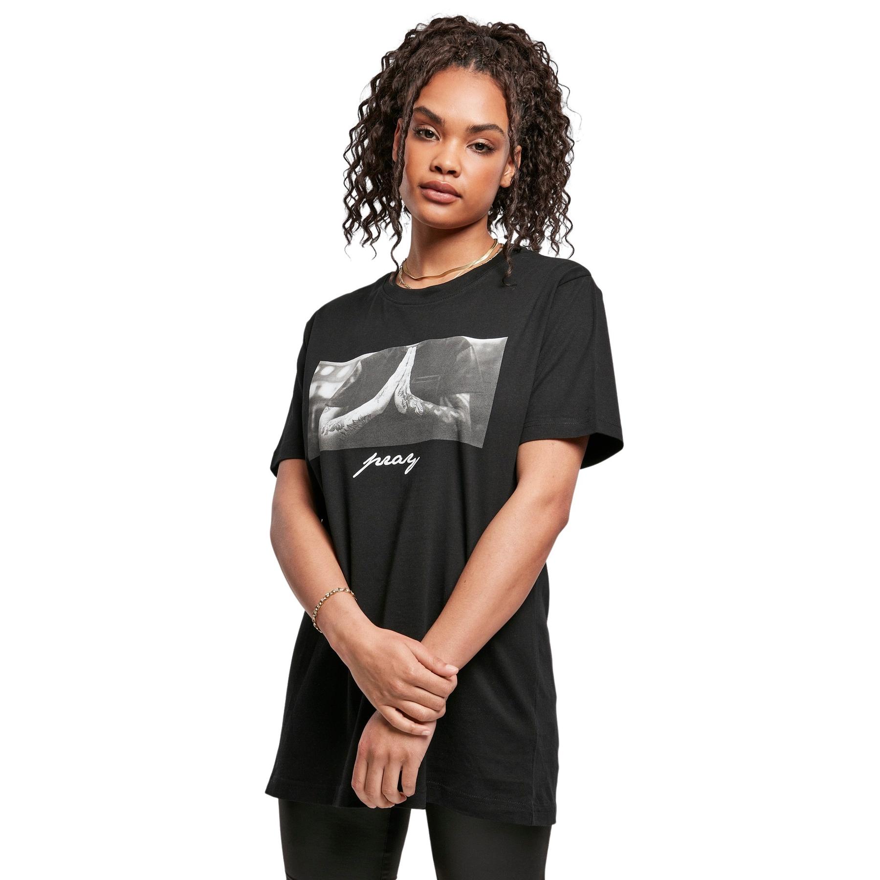 4053838940624 - Mister Tee Ladies Pray Tee T-Shirt schwarz in L 4053838940624 - Mister Tee Ladies Pray Tee T-Shirt schwarz in L