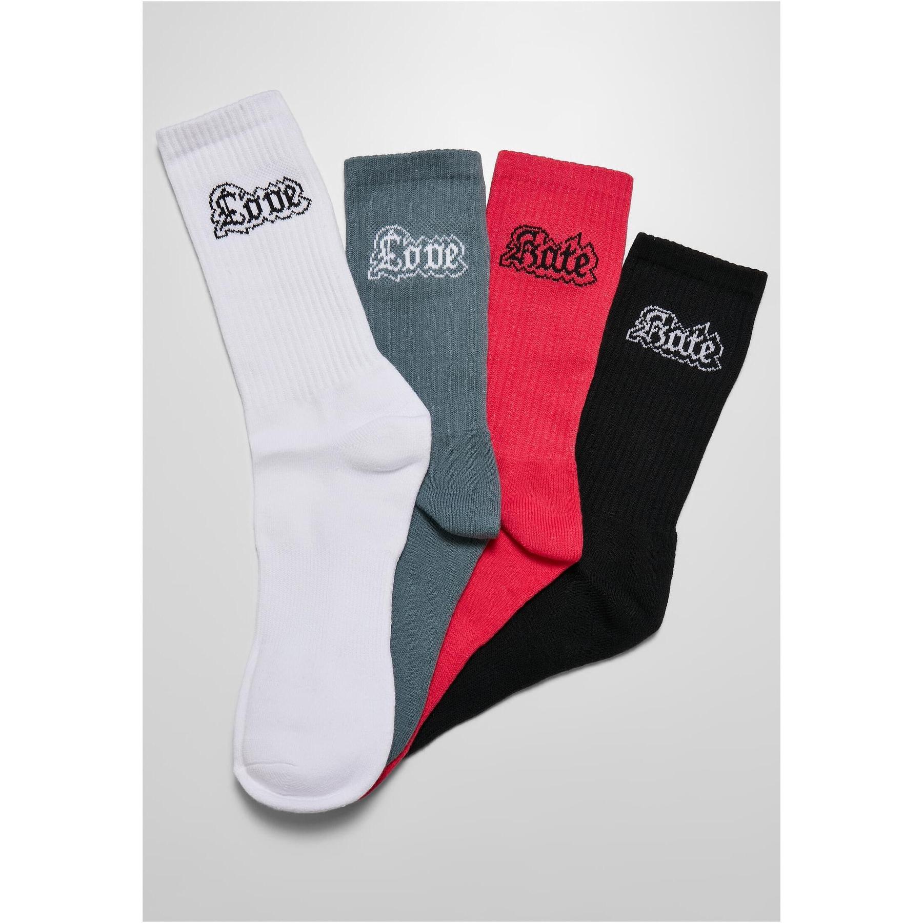 4065812048806 - Paar Socken Mister Tee Love Hate (x4)