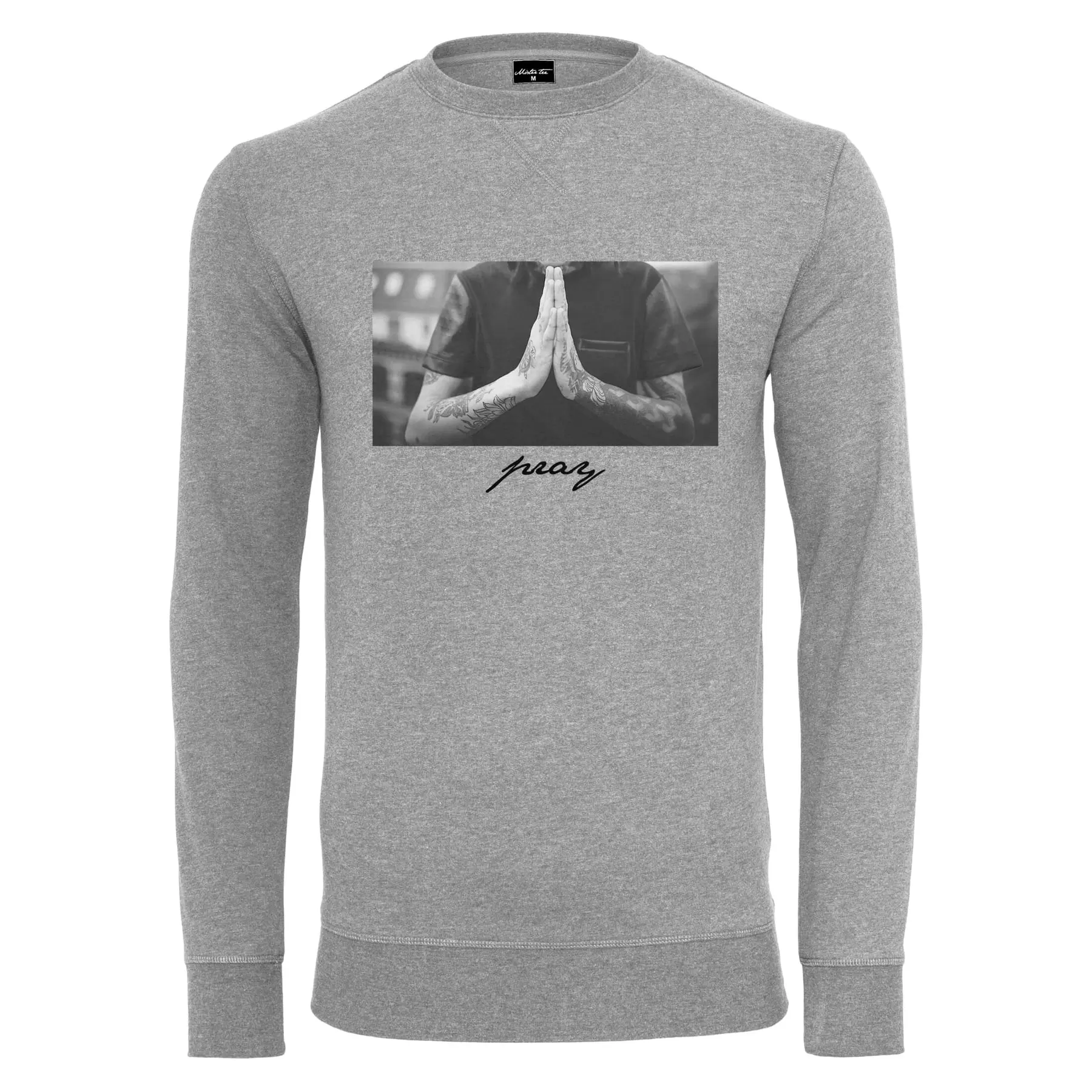 4066051312062 - Sweatshirt mit Rundhalsausschnitt Mister Tee Pray