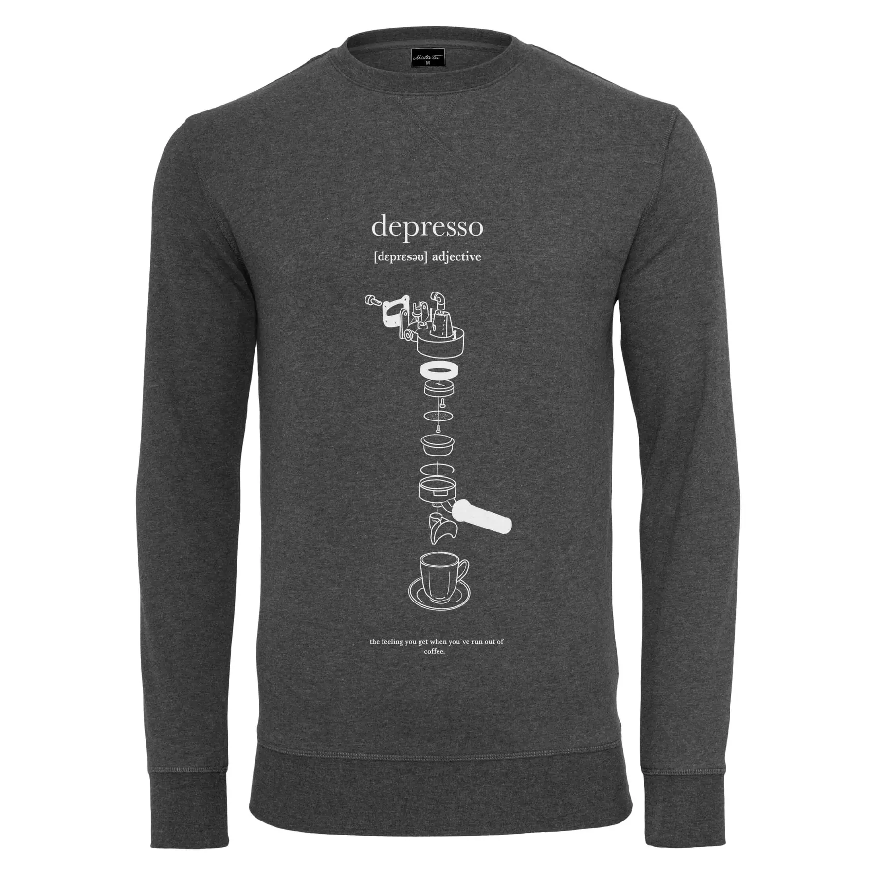 4066051312345 - Sweatshirt mit Rundhalsausschnitt Mister Tee Depresso