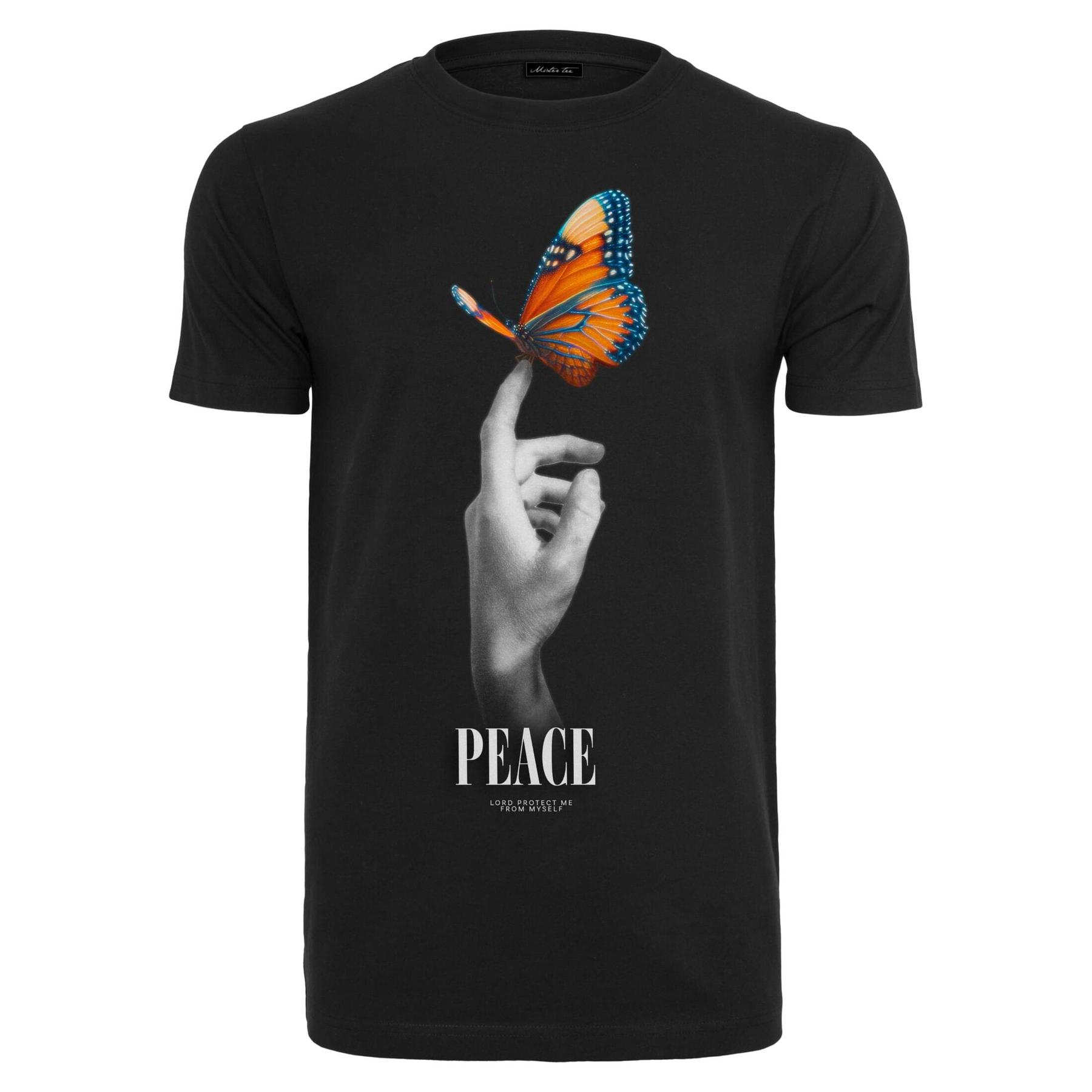 4066051376279 - T-Shirt Mister Tee Peace Butterfly