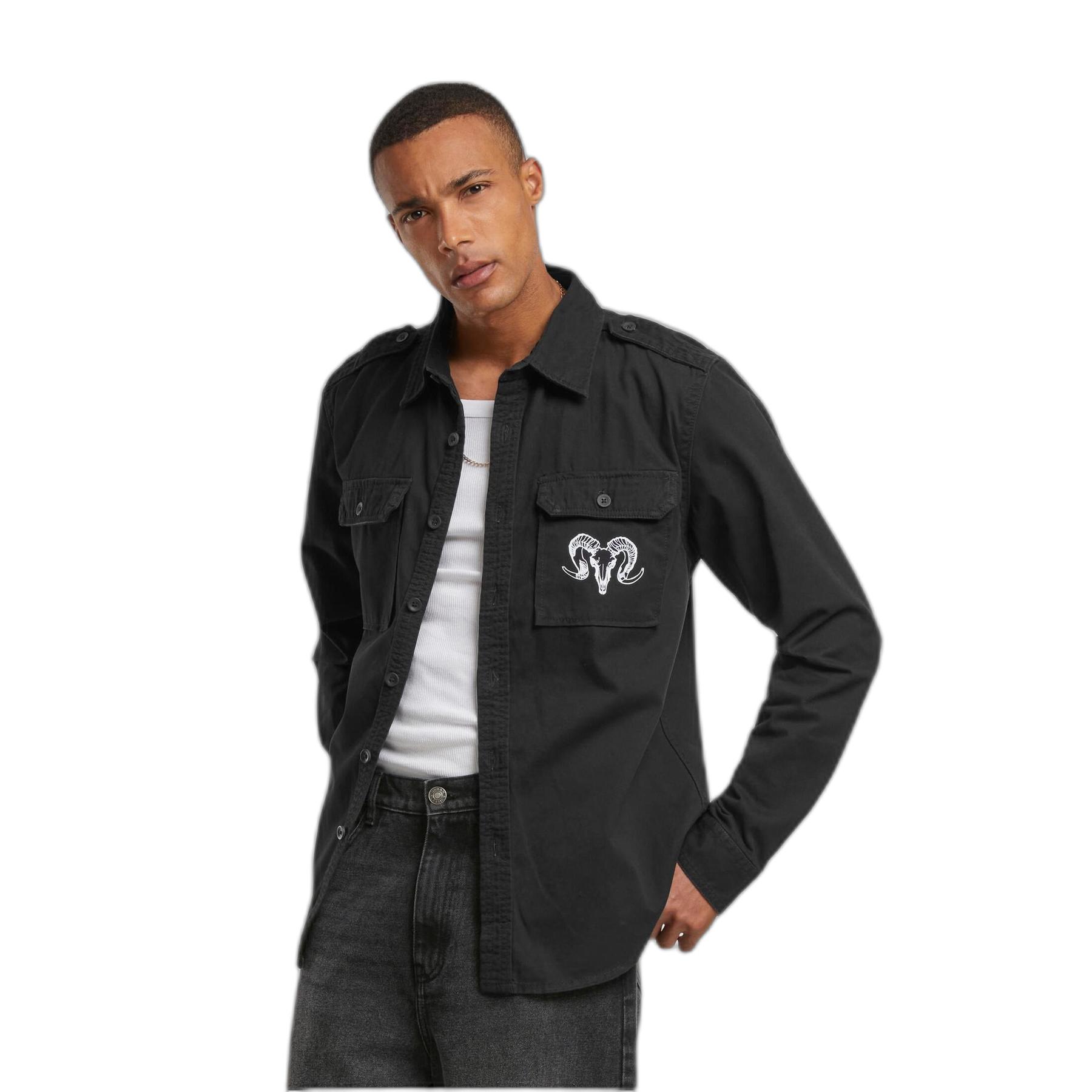 4068841852178 - Hemd Mister Tee Capricorn Skull