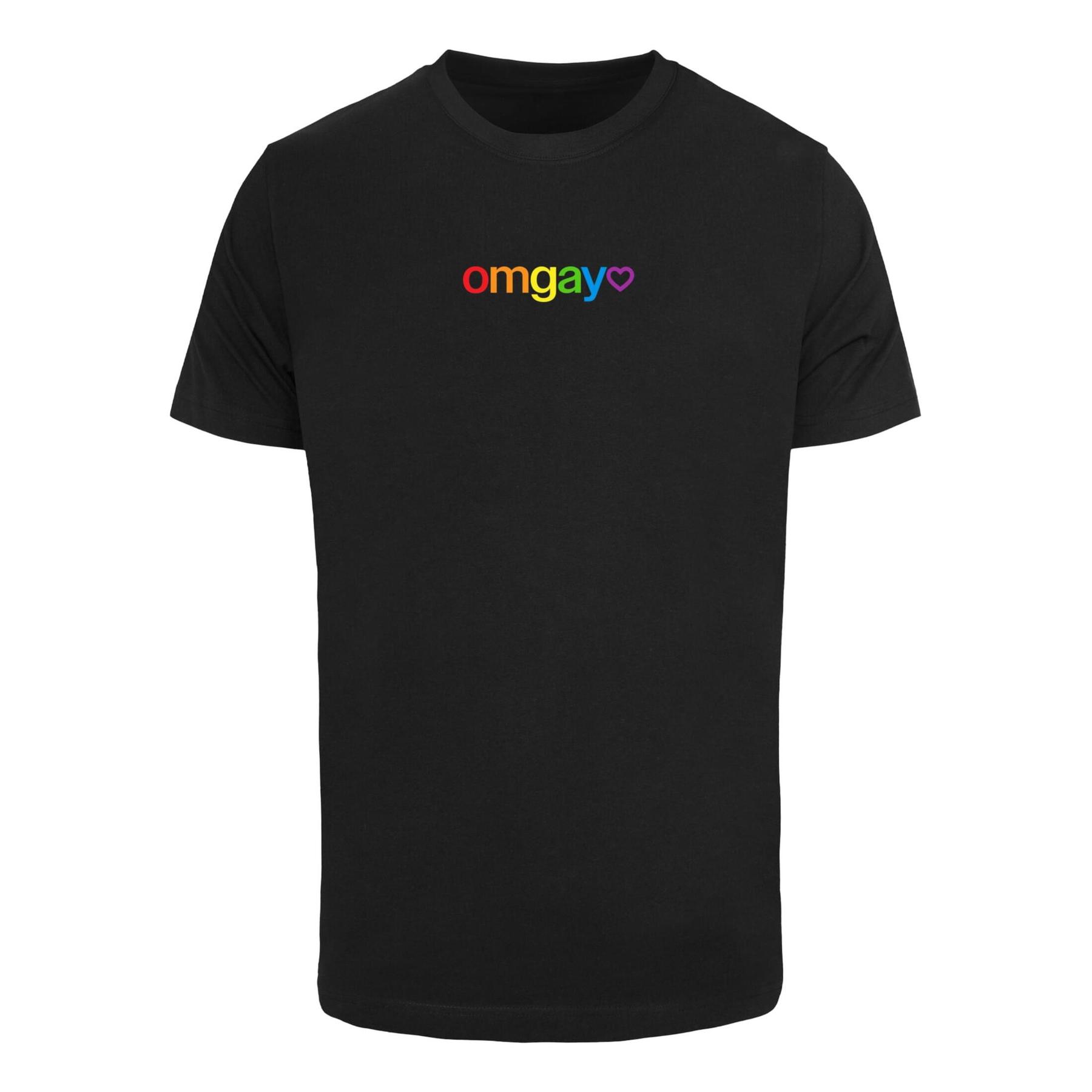 4068841907090 - T-Shirt Mister Tee OMGay Rainbow Pride