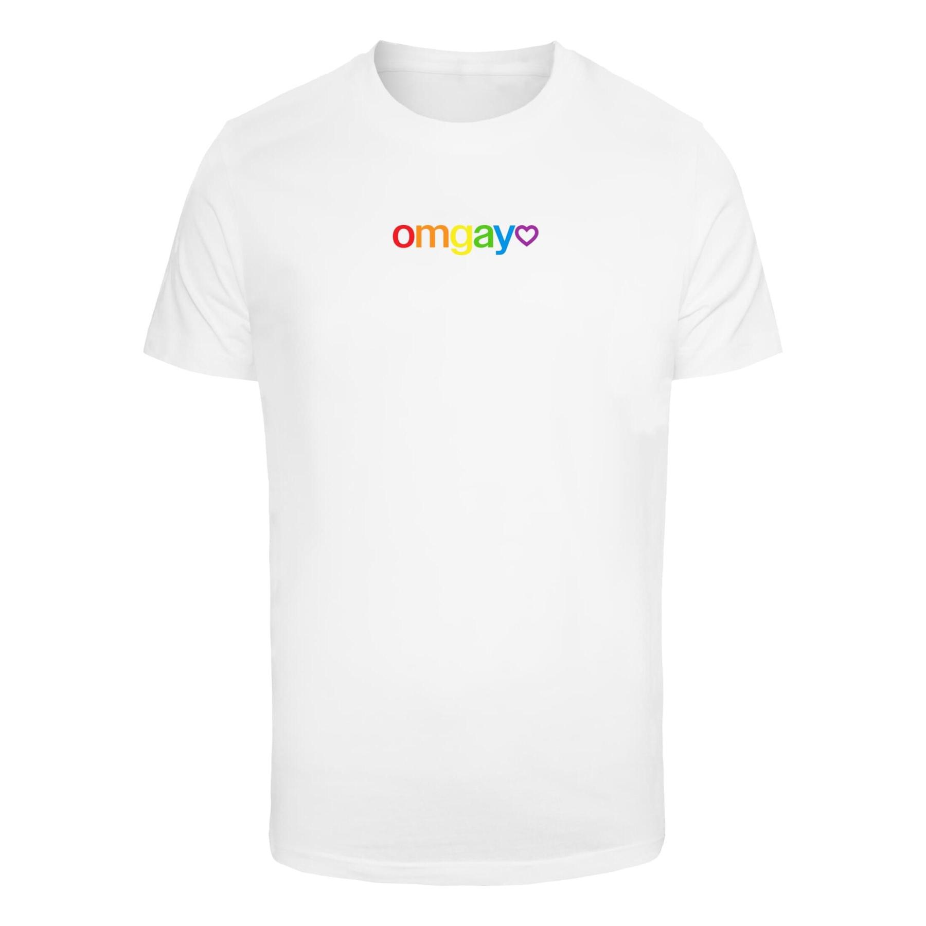 4068841906710 - T-Shirt Mister Tee OMGay Rainbow Pride