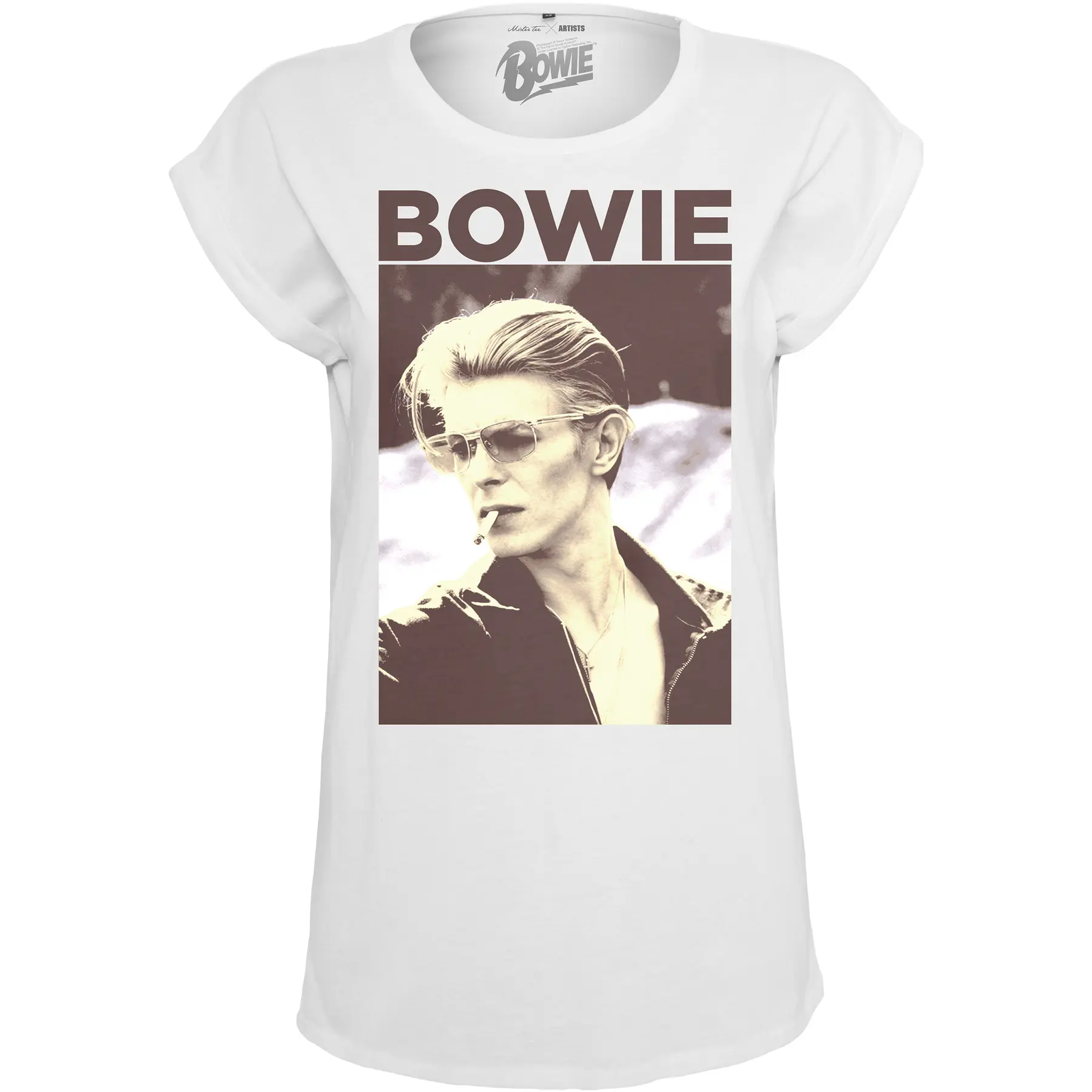 4053838353370 - T-Shirt Frau große Größen Mister Tee David Bowie