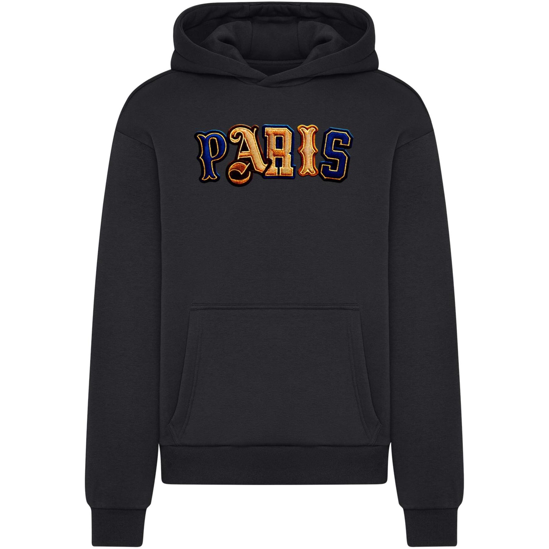 4069389524084 - Hoodie Mister Tee Paris Wording Patch Style Fluffy