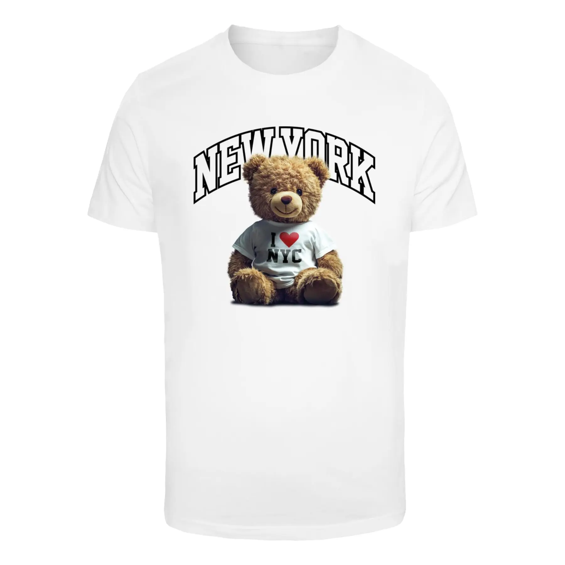 4069389539538 - T-Shirt Mister Tee New York College Bear 4069389539538 - T-Shirt Mister Tee New York College Bear