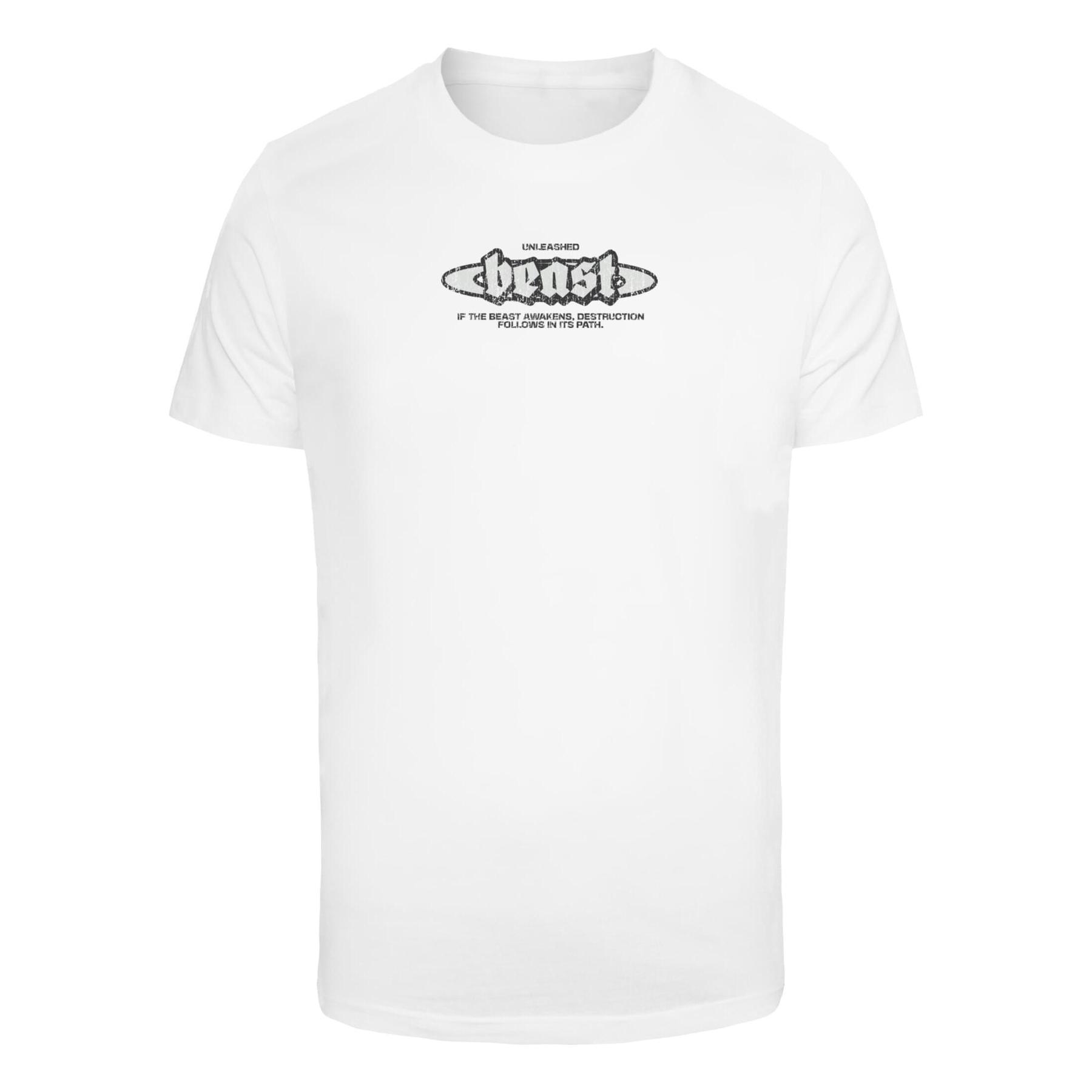 4069389901243 - T-Shirt Mister Tee Unleashed Beast Wording