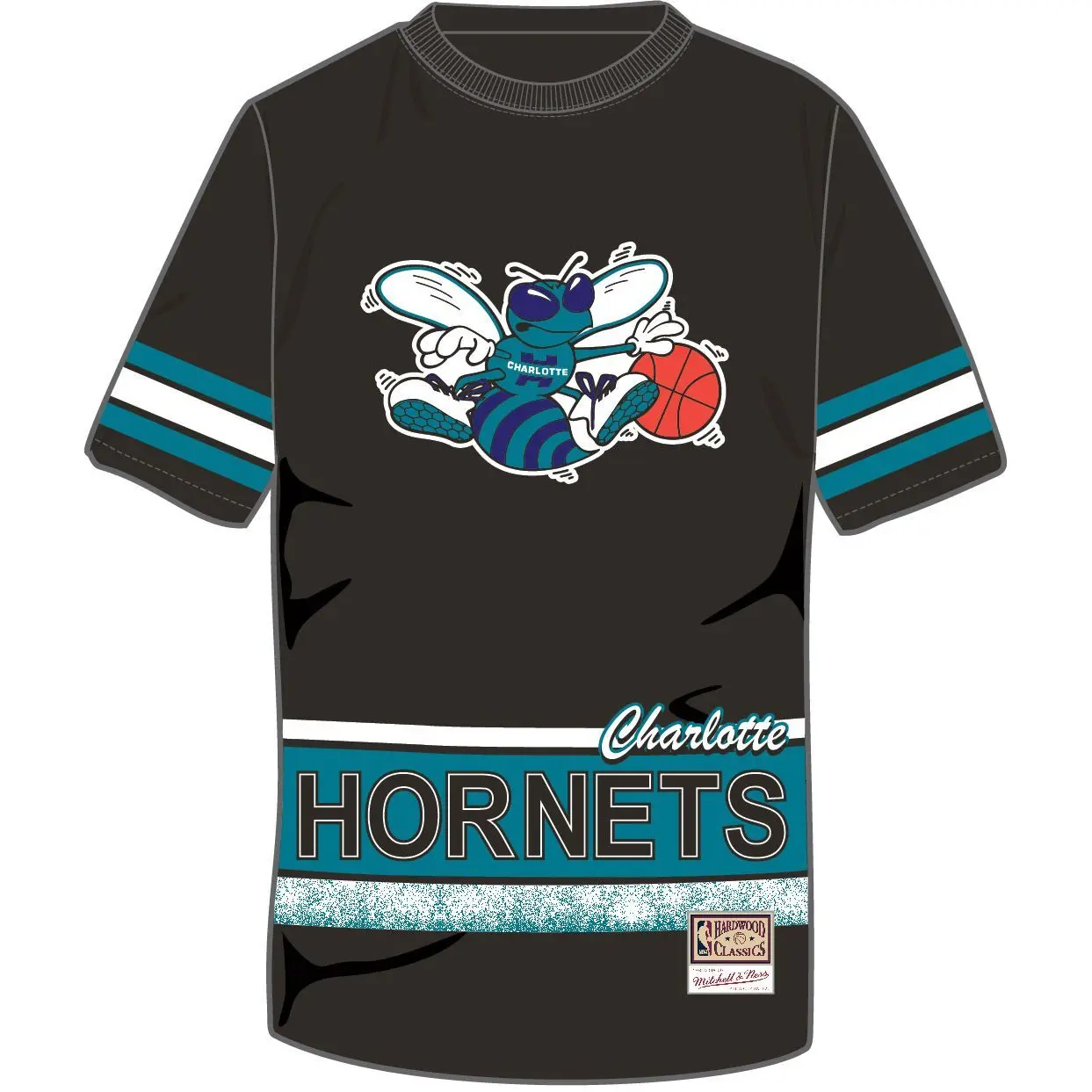 Image of T-Shirt mit Vintage-Logo Charlotte Hornets Fashion Oversized