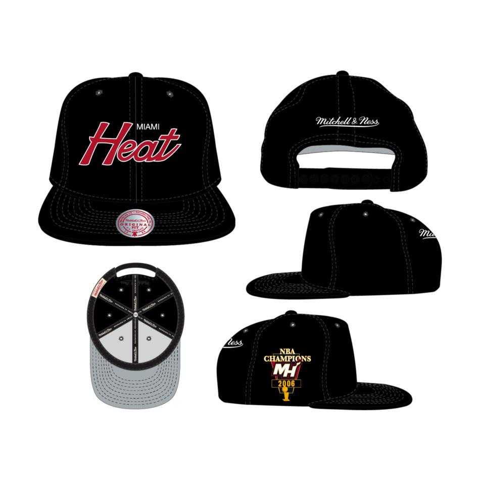 0195563181560 - Snapback Cap Champ Year Trophy Miami Heat