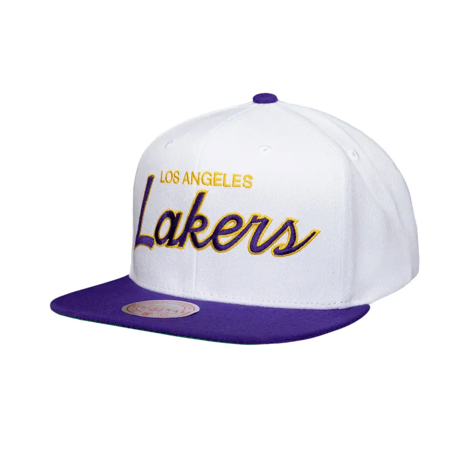 0194582648412 - Snapback Cap Heritage Script Los Angeles Lakers