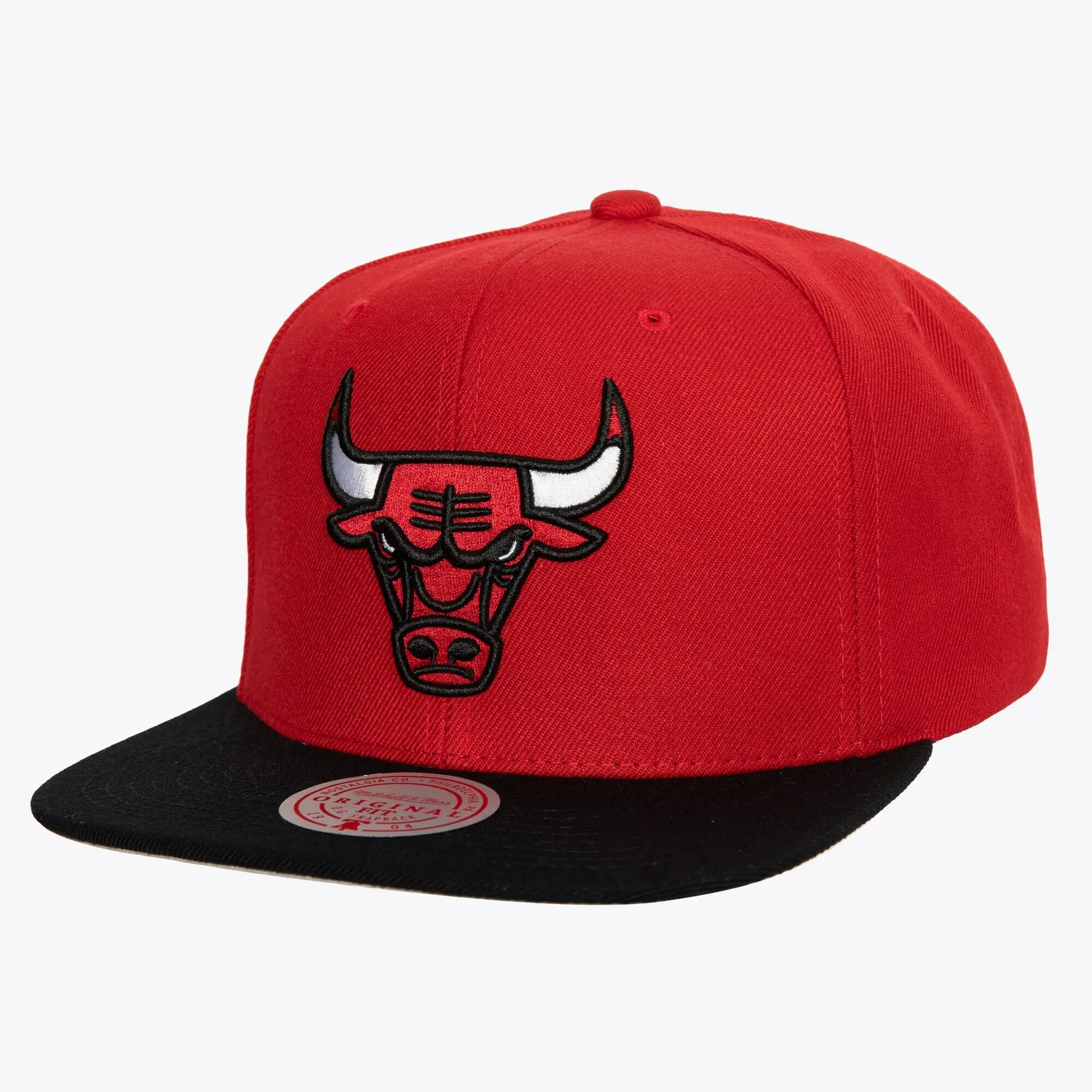 0697589659431 - NBA Wool 2 Tone Snapback Cap 6HSSMM19201 CHICAGO BULLS Rot Schwarz