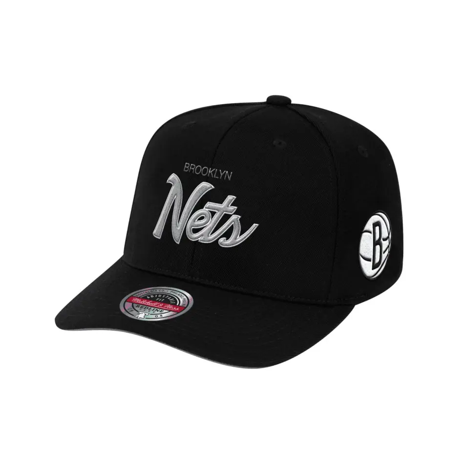 0194582246540 - Snapback Cap Foundation Script Stretch Brooklyn Nets