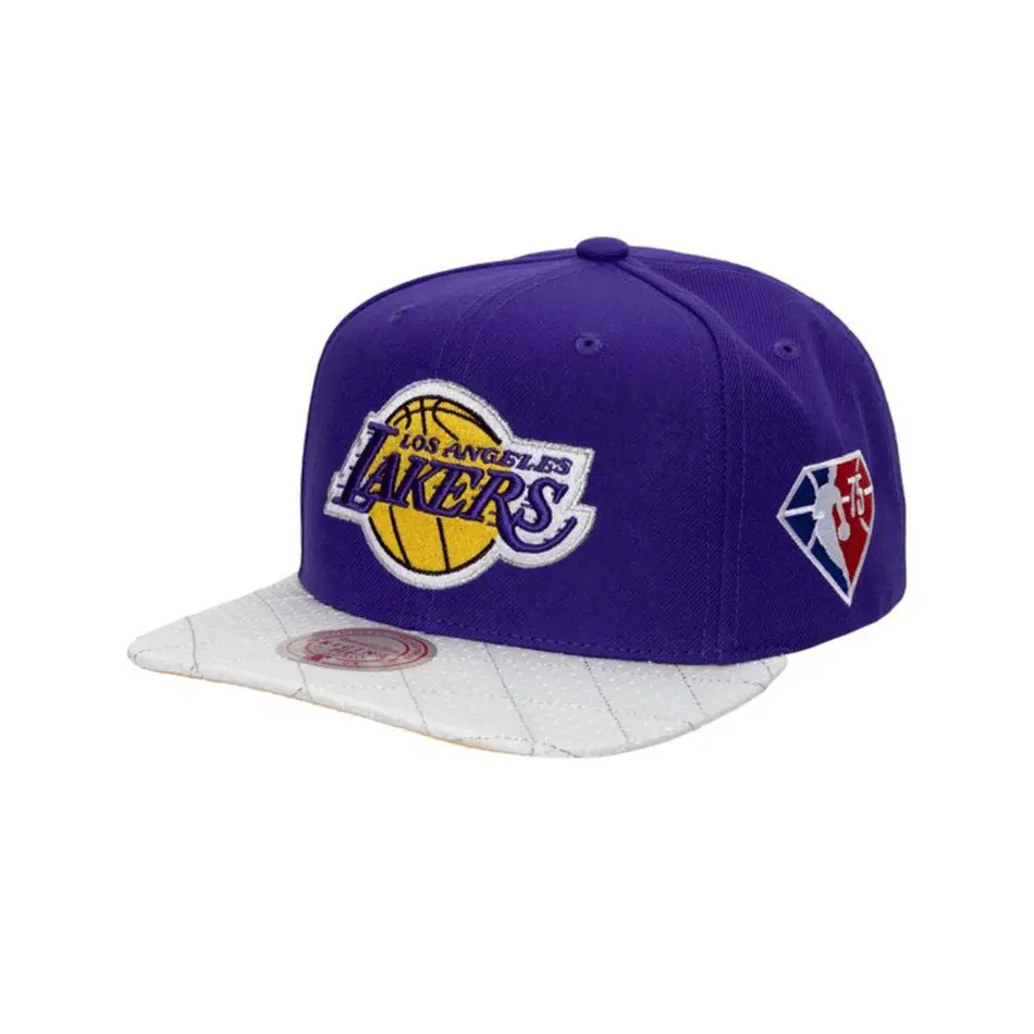 0196294229453 - Snapback Cap 75TH Platinum Los Angeles Lakers