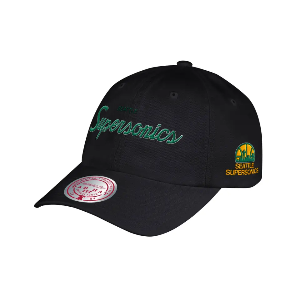 0194582721832 - Baseball Kappe Foundation Script Seattle Supersonics