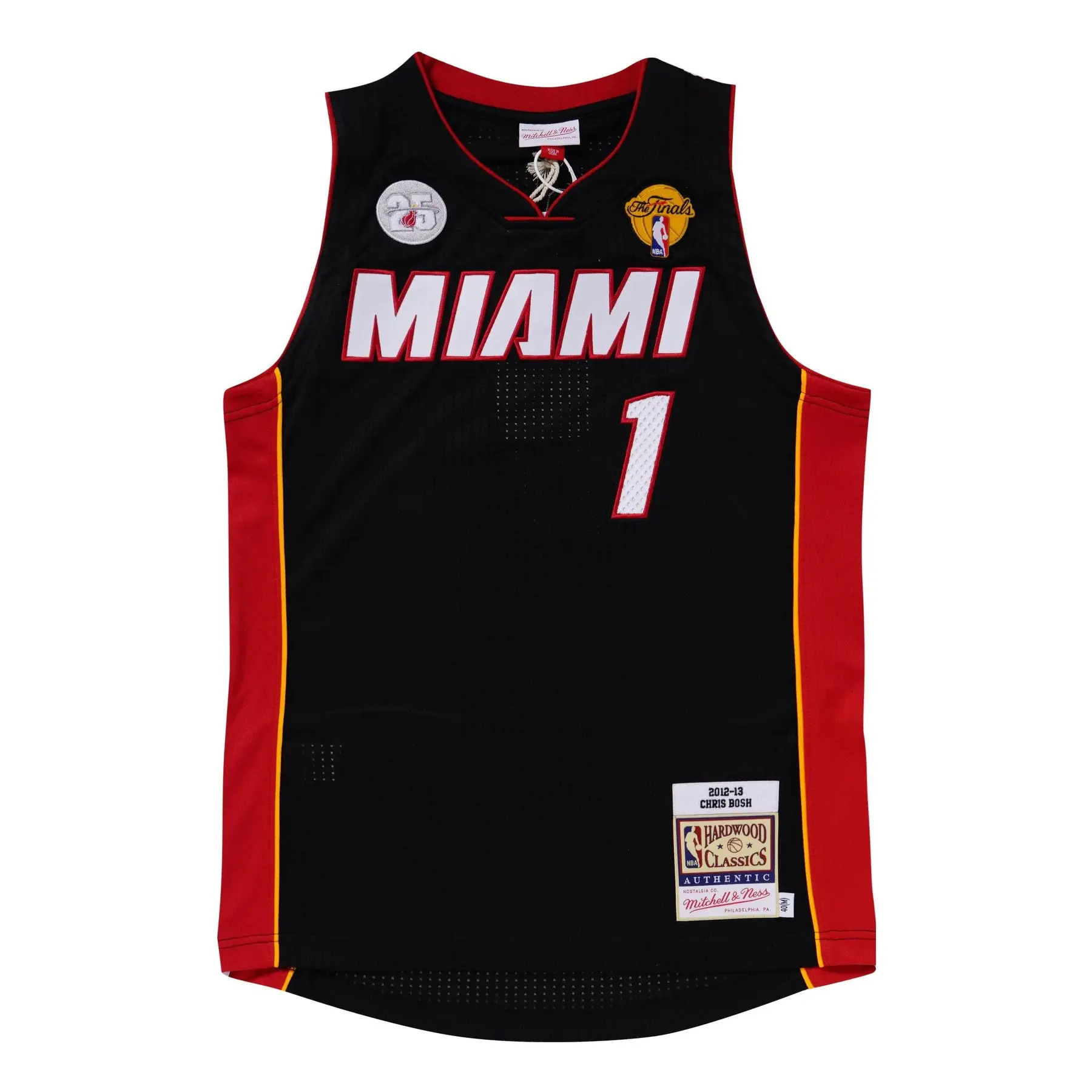 0196294447512 - NBA-Trikot Miami Heat Authentic Chris Bosh Road Finals 2012 13