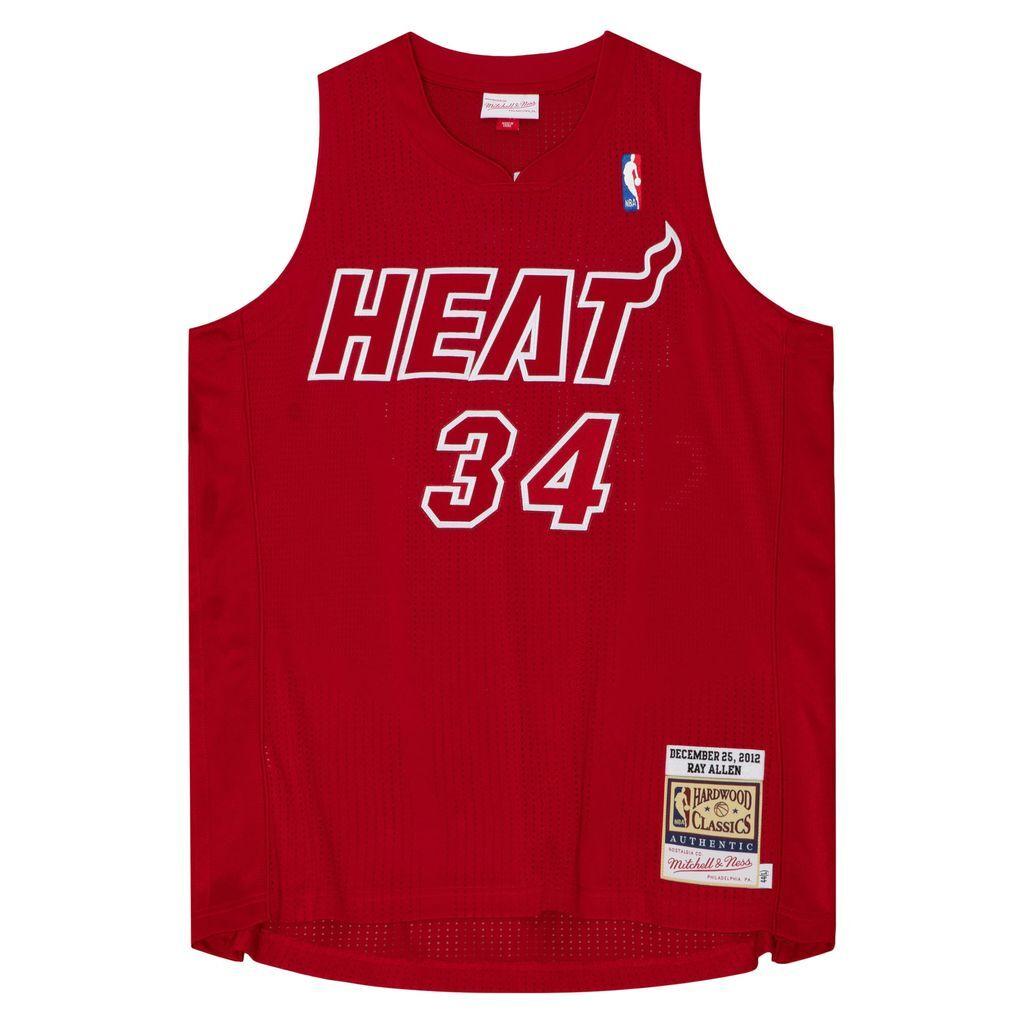 0196294447109 - NBA-Trikot Miami Heat Authentic Christmas Day Ray Allen 2012 13
