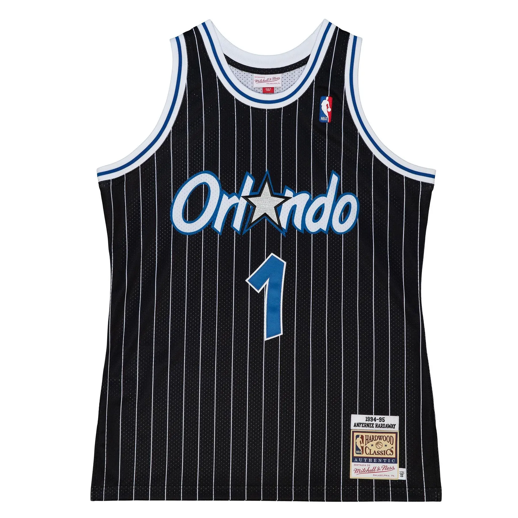 0697589020170 - Maillot NBA Orlando Magic Authentic Penny Hardaway 1994 95