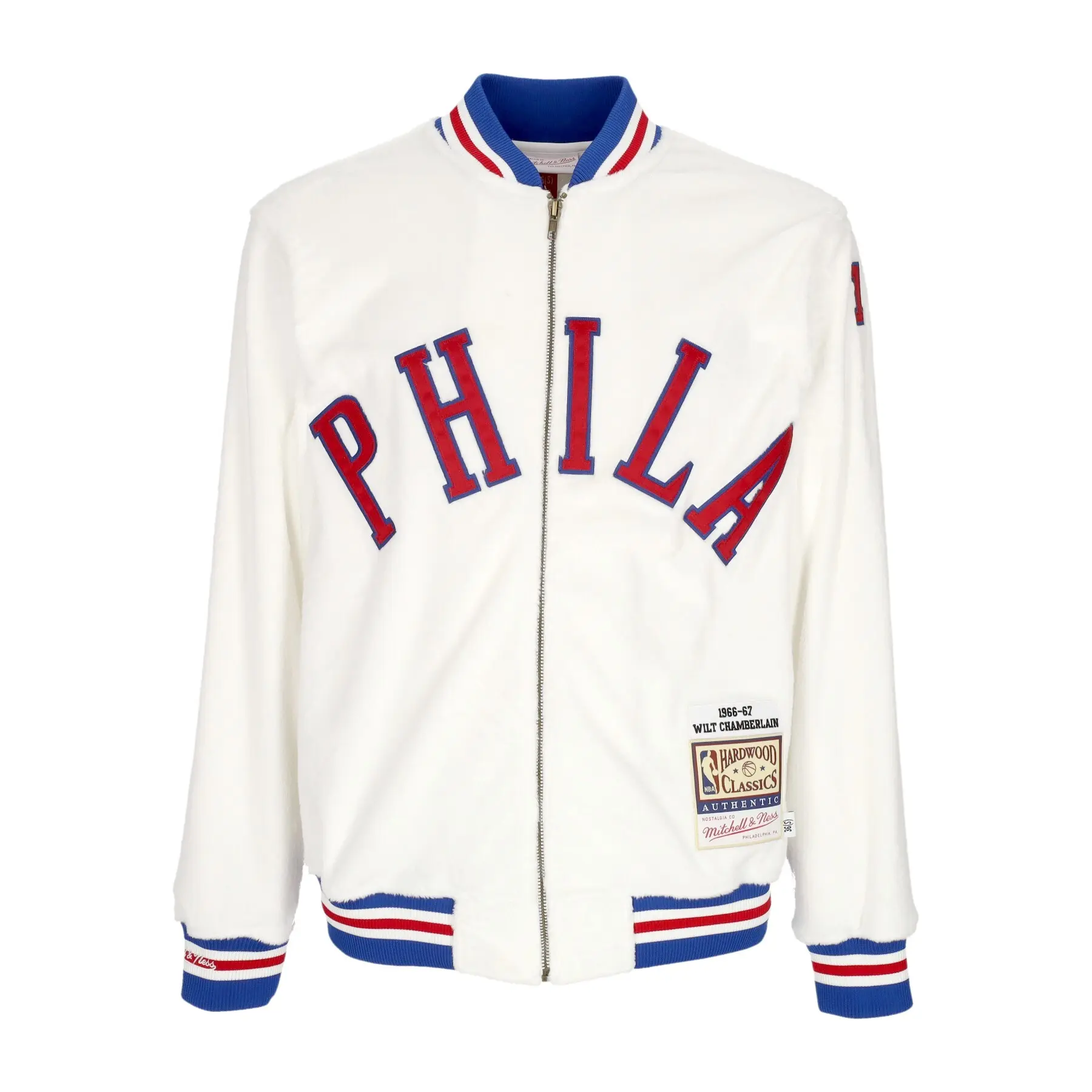 0196945225193 - Trainingsjacke für Schützen Philadelphia 76ers Authentic Wilt Chamberlain 1966 67