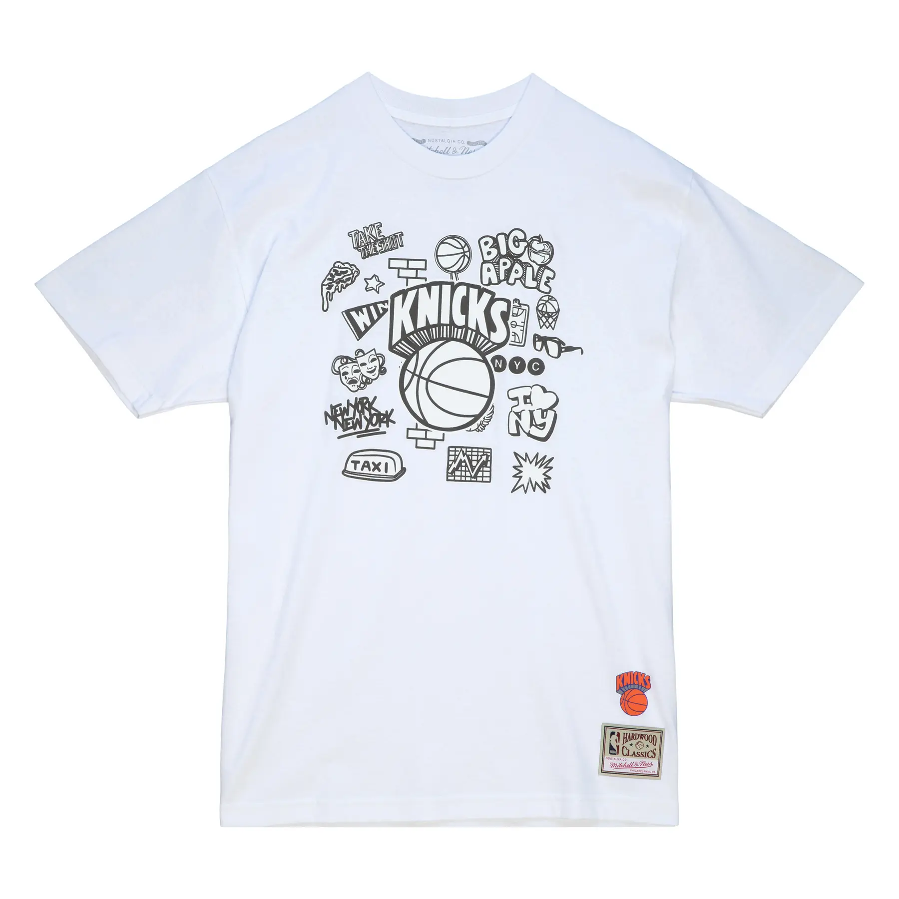 0195563681305 - T-Shirt New York Knicks NBA Doodle