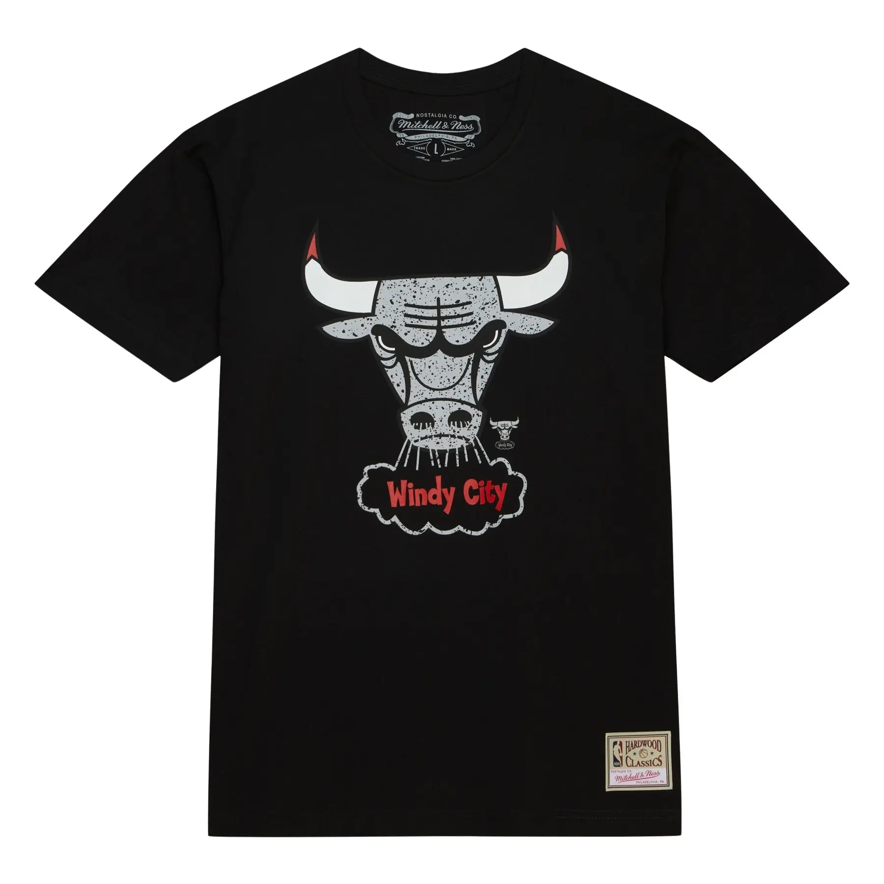 0196945160333 - T-Shirt Chicago Bulls Cracked Cement Los Angeles Lakers