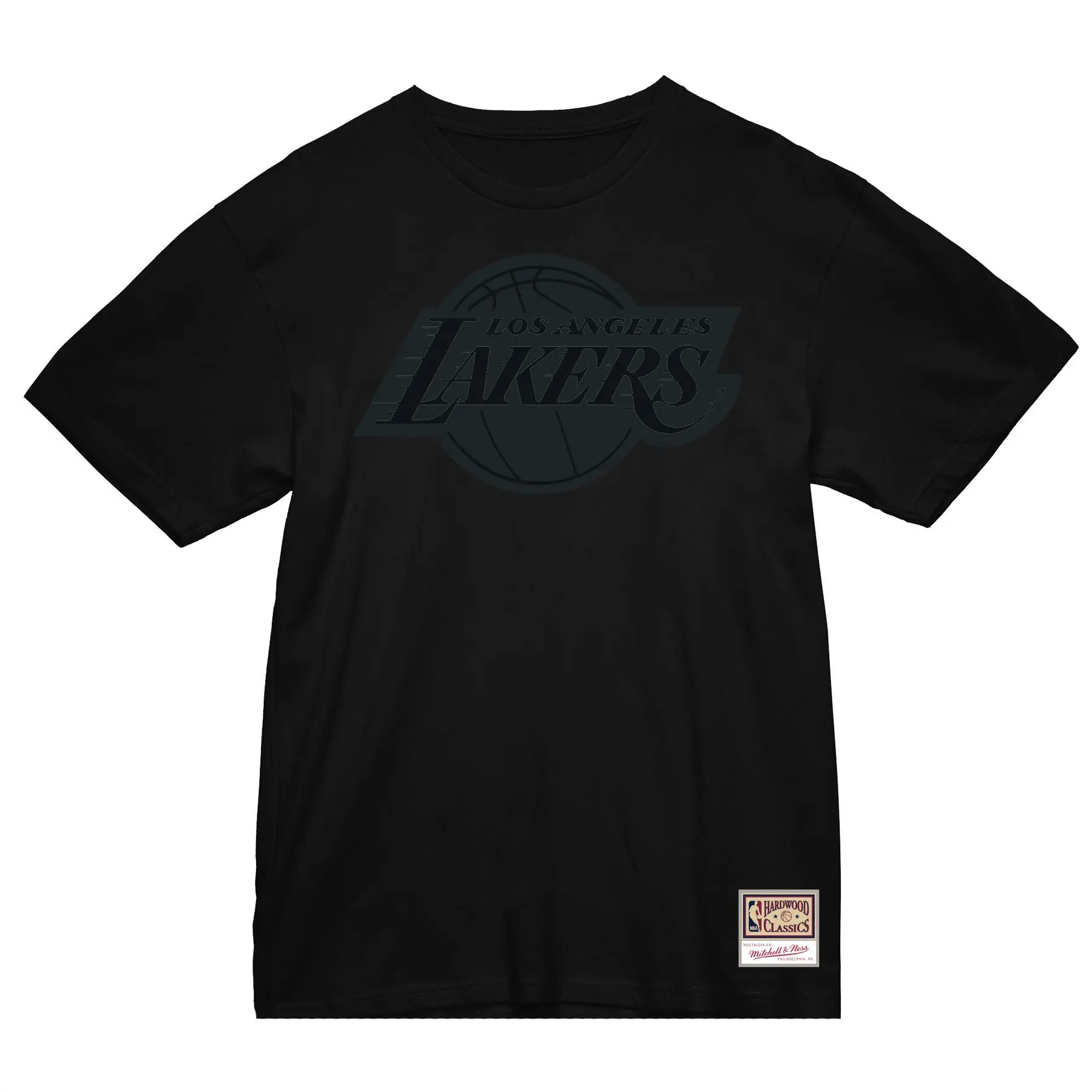 0196945092382 - T-Shirt Los Angeles Lakers NBA Black Tonal