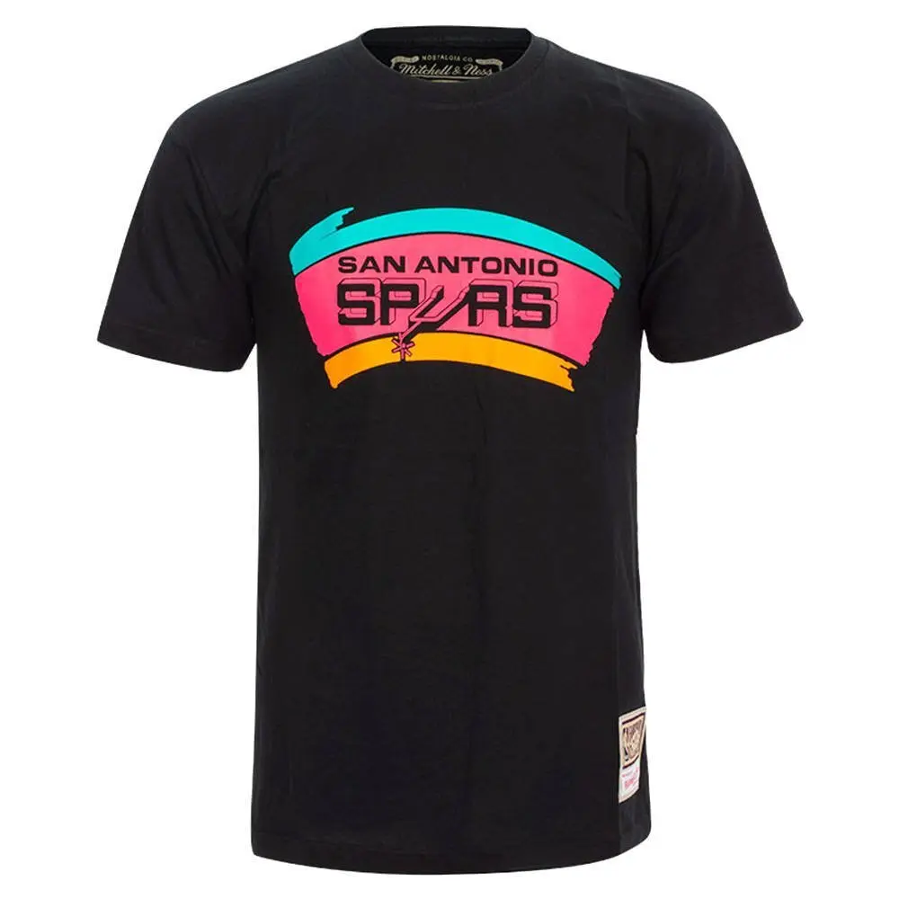 0195563013670 - T-Shirt San Antonio Spurs NBA Neon Logo