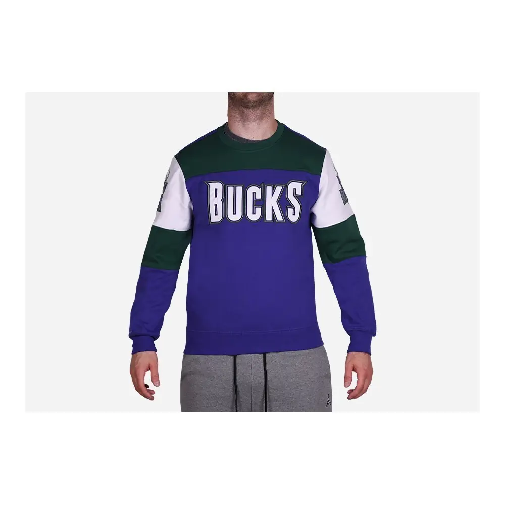 0195563218815 - Fleece Milwaukee Bucks Overtime Win Bulls