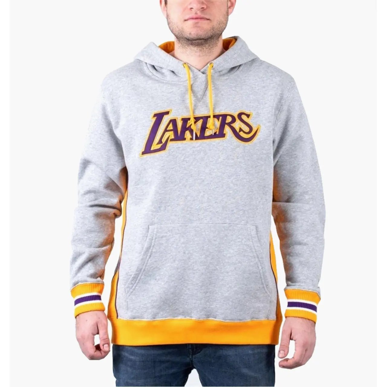 0195563221501 - Fleece mit Kapuze Los Angeles Lakers Premium