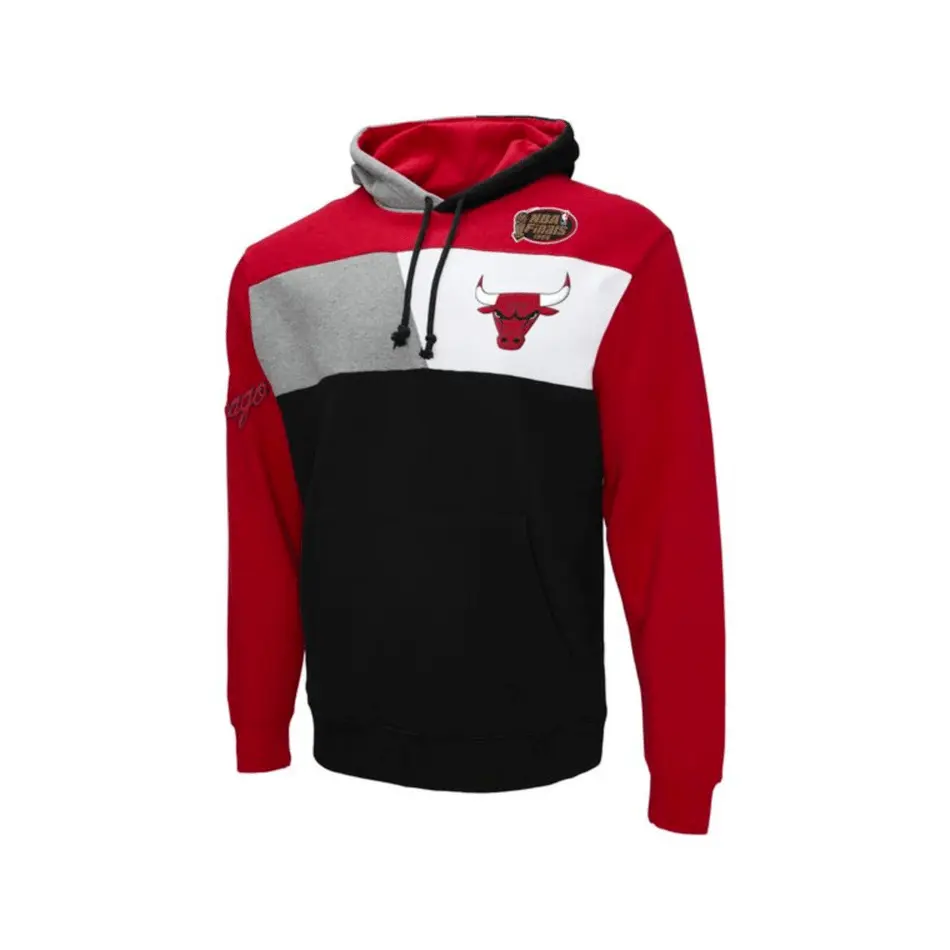 0195563224120 - Hoodie Color Blocked Chicago Bulls