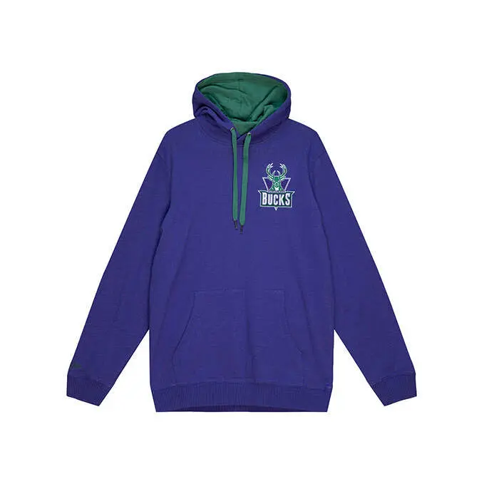 0195563647943 - Hoodie Milwaukee Bucks Classic French Terry