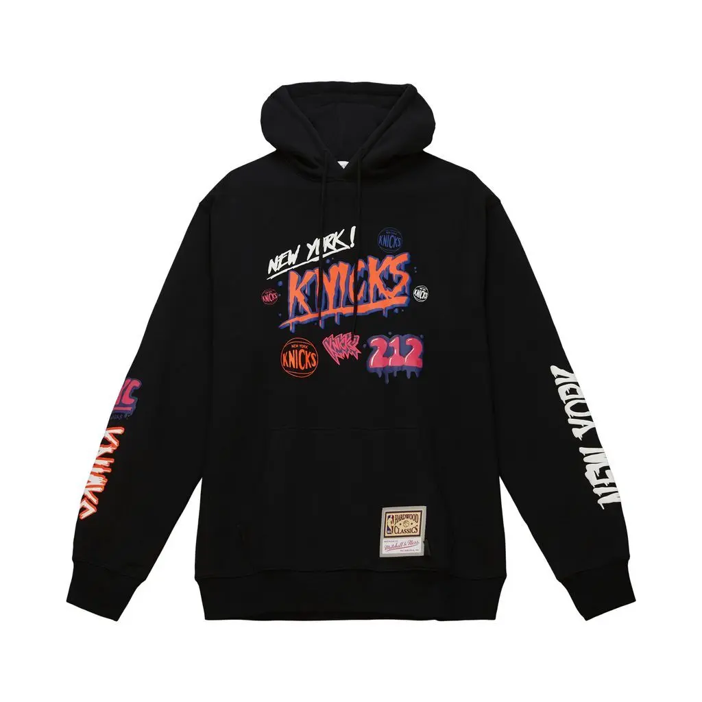 0196294498361 - Kapuzen-Sweatshirt mit Slap-Sticker New York Knicks