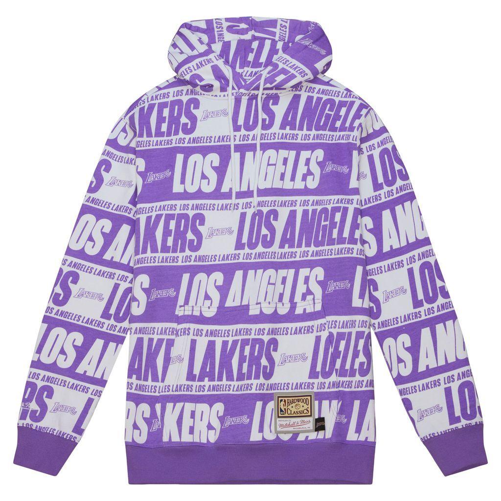 0196294491089 - Hoodie Los Angeles Lakers Teamwrap