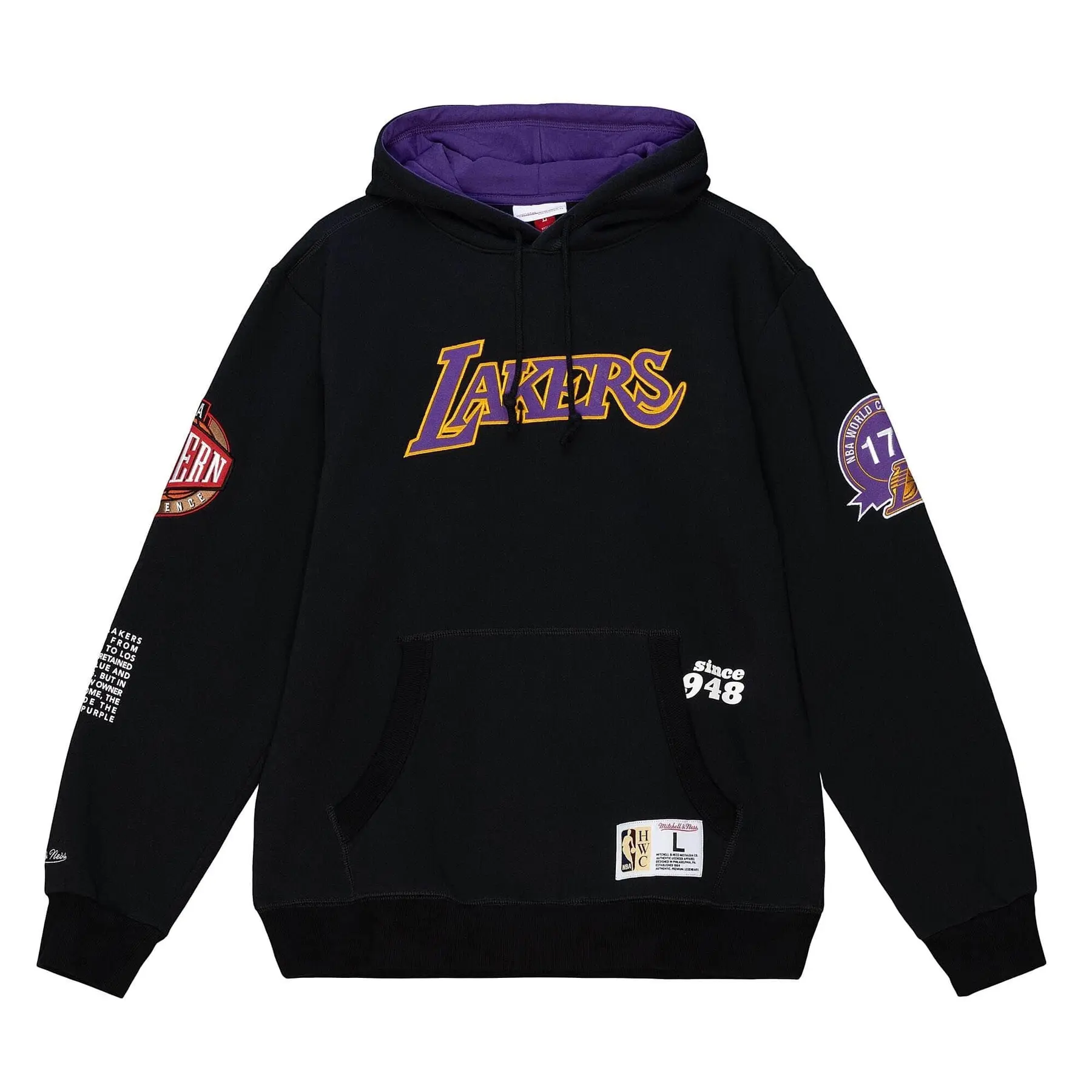 0196294586778 - Sweatshirt mit Kapuze Los Angeles Lakers Origins