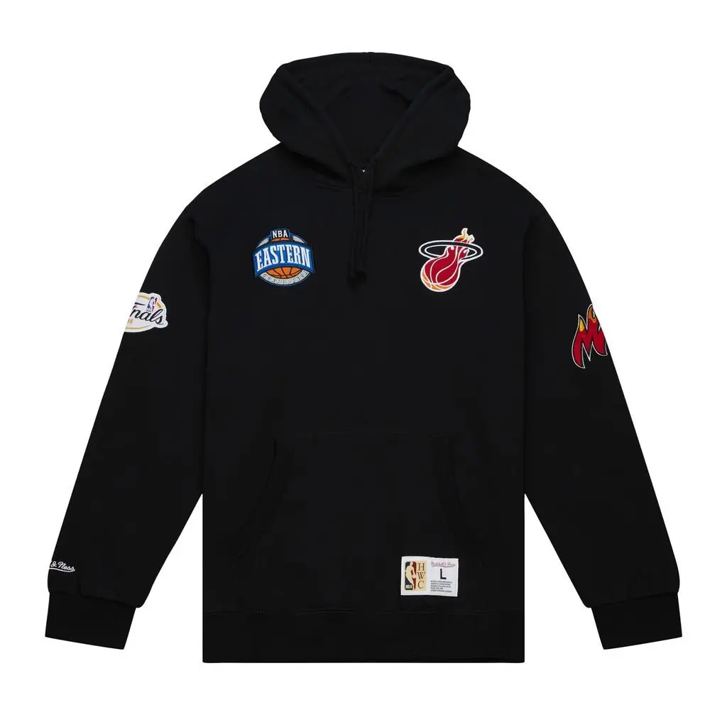 0195563714638 - Fleece mit Kapuze Miami Heat M&N City Collection