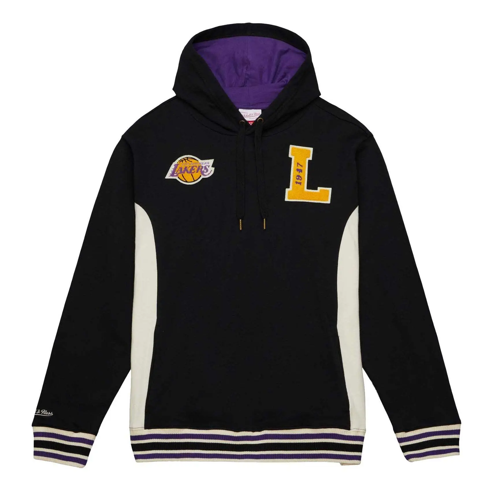 0196945348182 - Hoodie Los Angeles Lakers Team Legacy French Terry