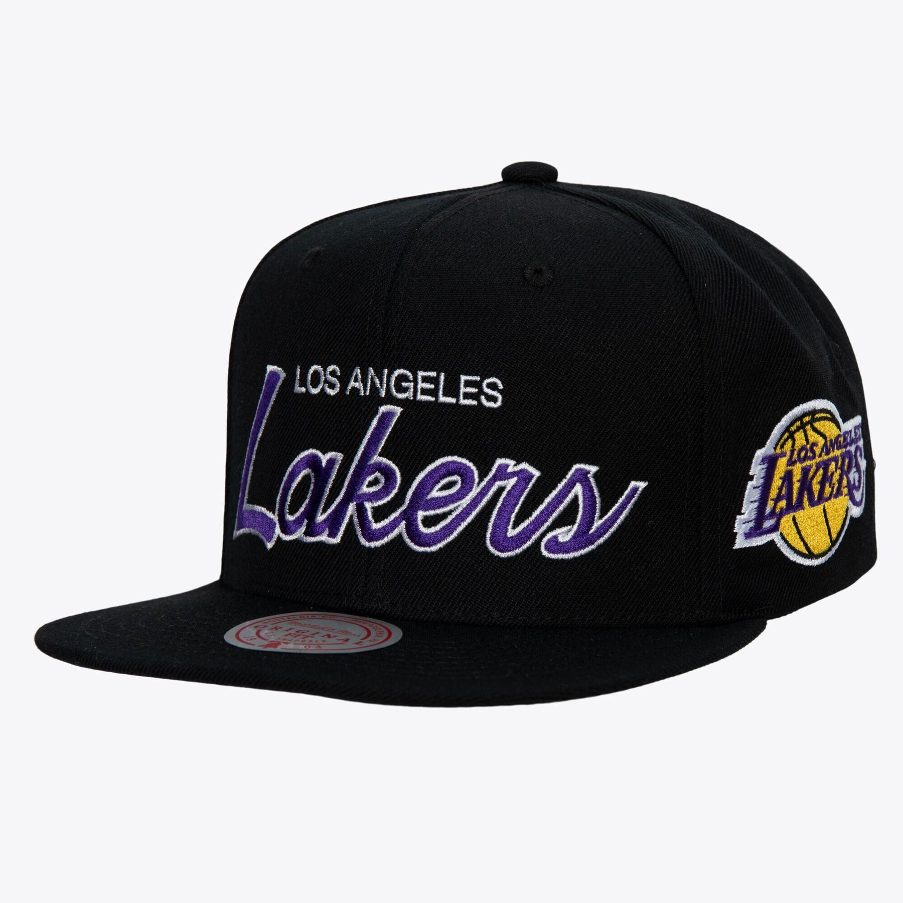 0195563840825 - Snapback-Cap Los Angeles Lakers NBA Team Script 20