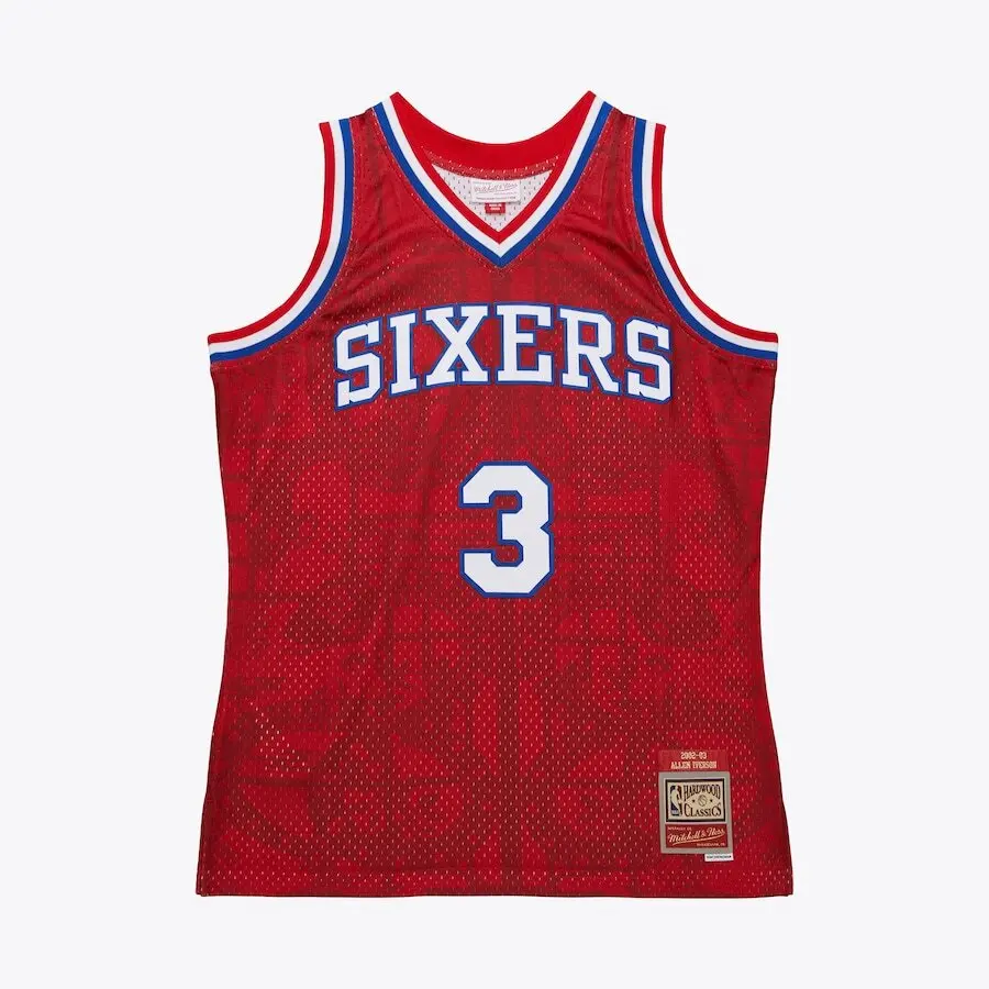 0198293876874 - Maillot NBA Philadelphia 76ers Allen Iverson Asian Heritage Yot Snake