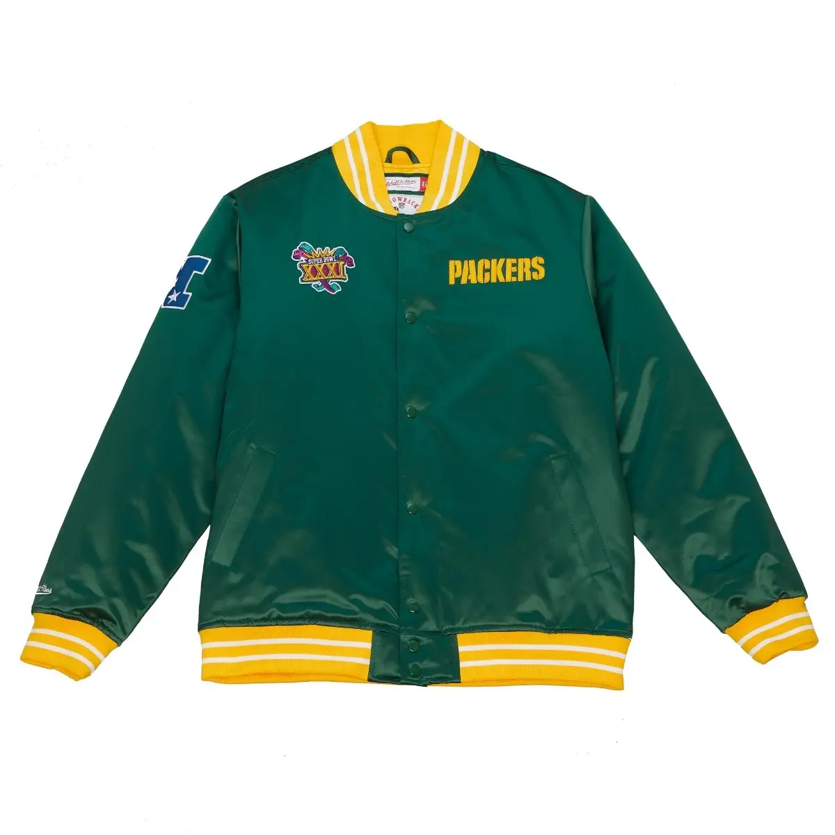 0196294123096 - Jacke aus dickem Satin Green Bay Packers